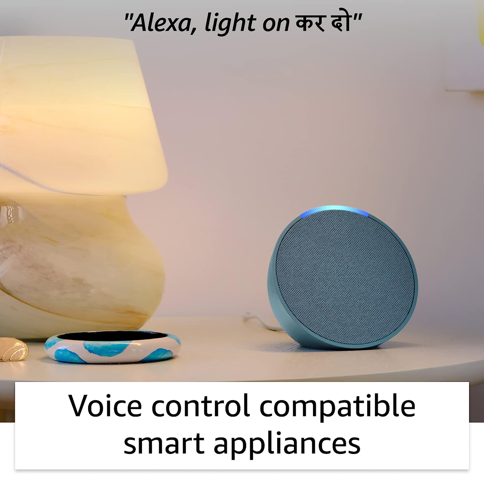 Combo Alexa Echo Pop (Morado) + 2 Focos inteligentes 