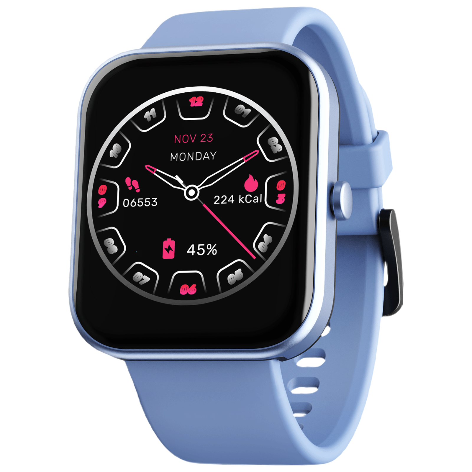 

boAt Wave Arcade Smartwatch with Bluetooth Calling (46mm HD Display, IP68 Water Resistant, Ink Blue Strap)