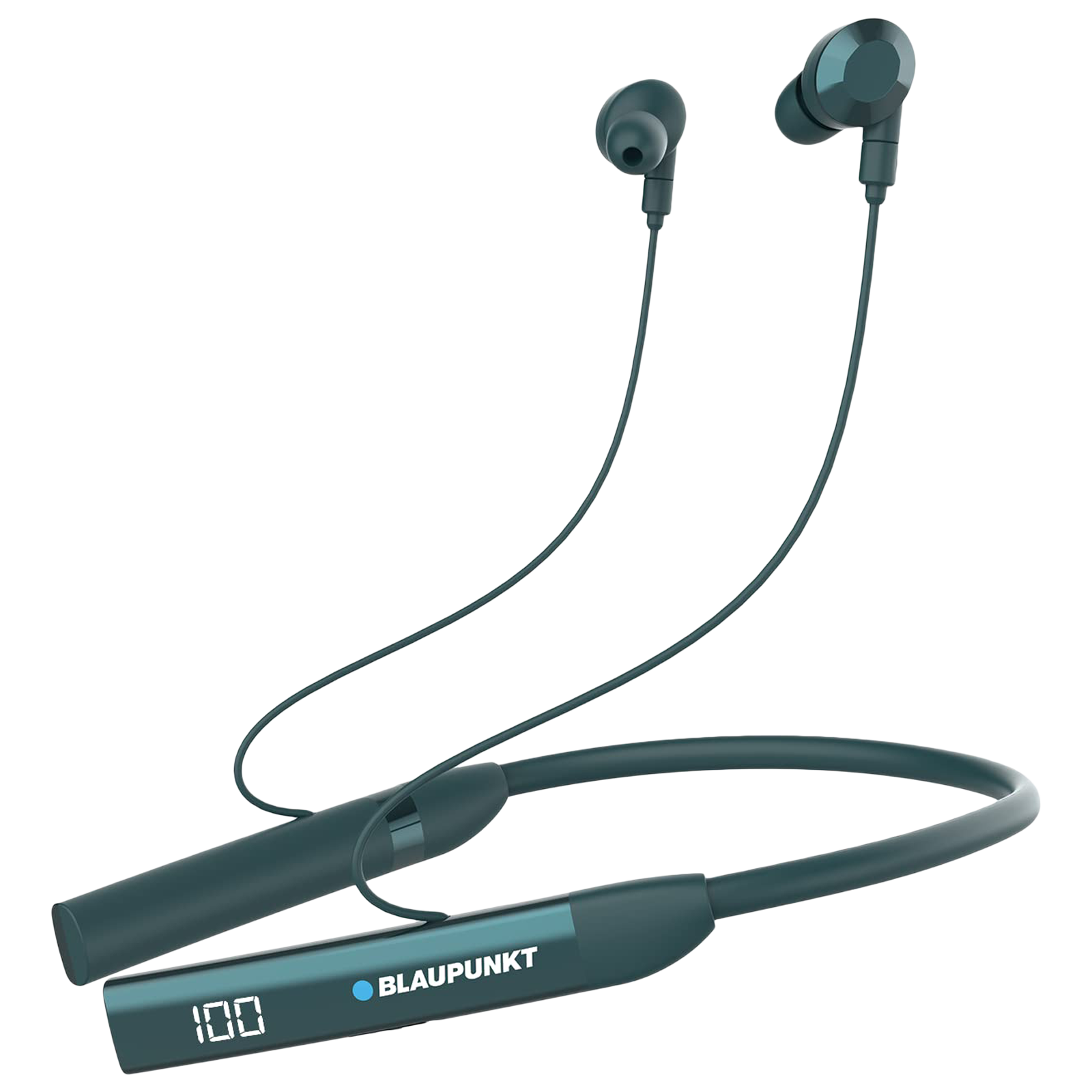Blaupunkt BE100 Neckband with Noise Isolation (Sweat Resistant, Bass Demon Technology, Green)