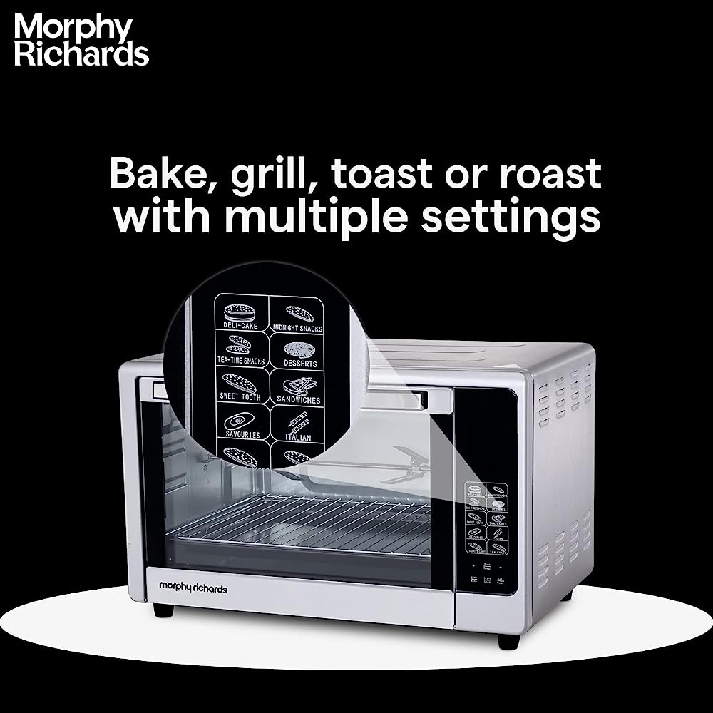AGARO Grand Oven Toaster Grill Convection Cake Baking Otg With 6 Heating  Mode (Black,30 Liter),