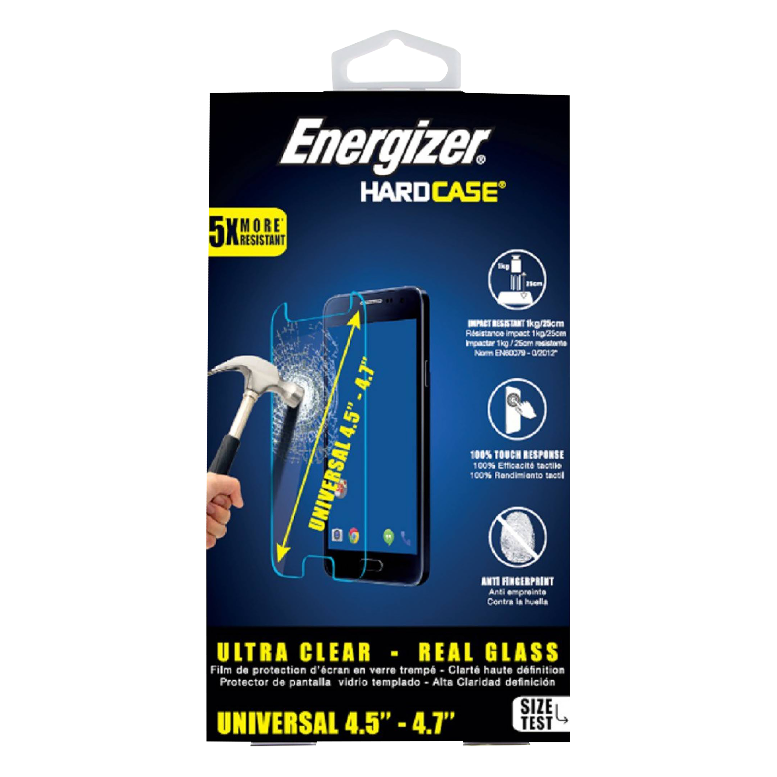 Energizer Universal Tempered Glass (9H Hardness)