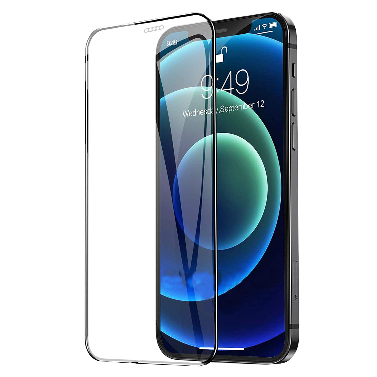 VAKU LUXOS DustfilterTempered Glass for Apple iPhone 13 (Shatter Proof)