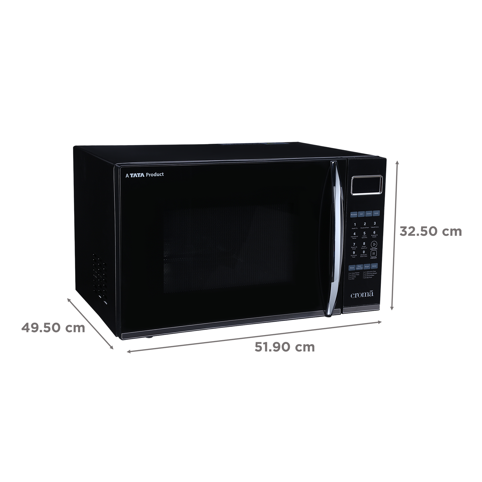 Buy Croma 30L Convection Microwave Oven with LED Display (Black