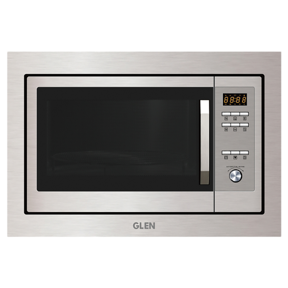 

GLEN MO 677 25L Built-in Microwave Oven with 6 Autocook Menus (Silver)