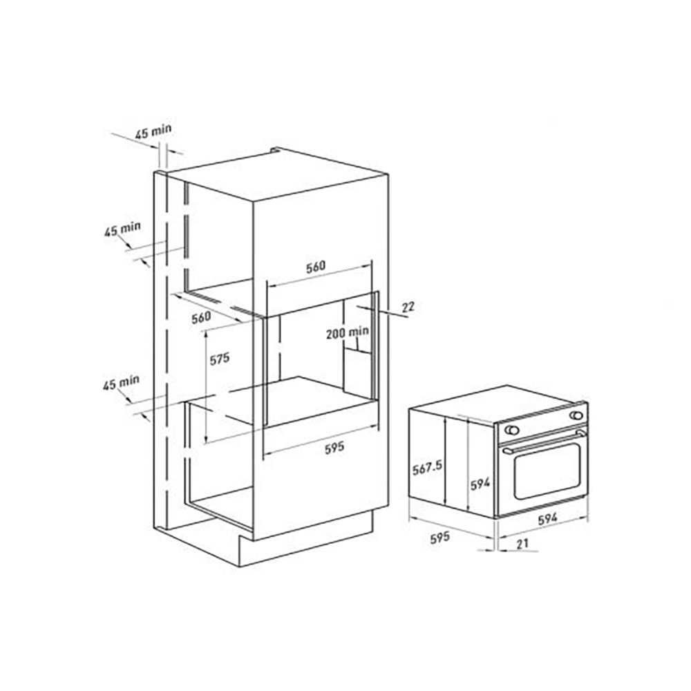 faber fbio 80l 10f glm