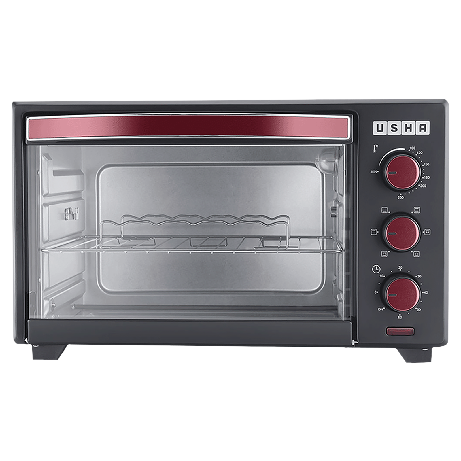 

USHA 3629R 29L Oven Toaster Grill with Motorized Rotisserie (Wine)