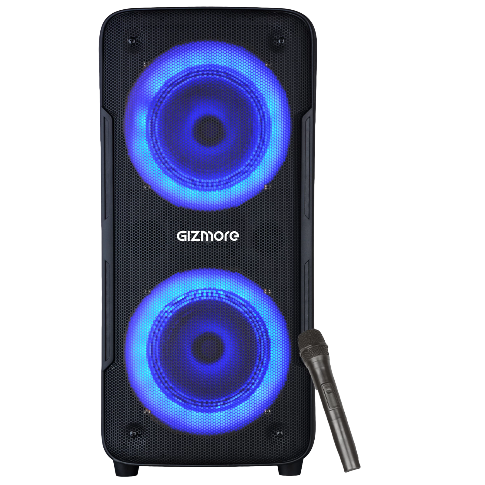 GIZmore Giz Wheelz 40W Bluetooth Party Speaker (Disco RGB Light, Stereo Channel, Black)