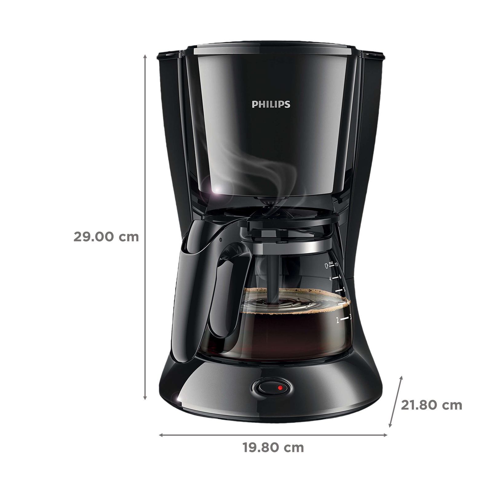 Buy Croma 600 Watt 5 Cups Manual Black Coffee Maker with Rust Resistant  (Black) Online – Croma