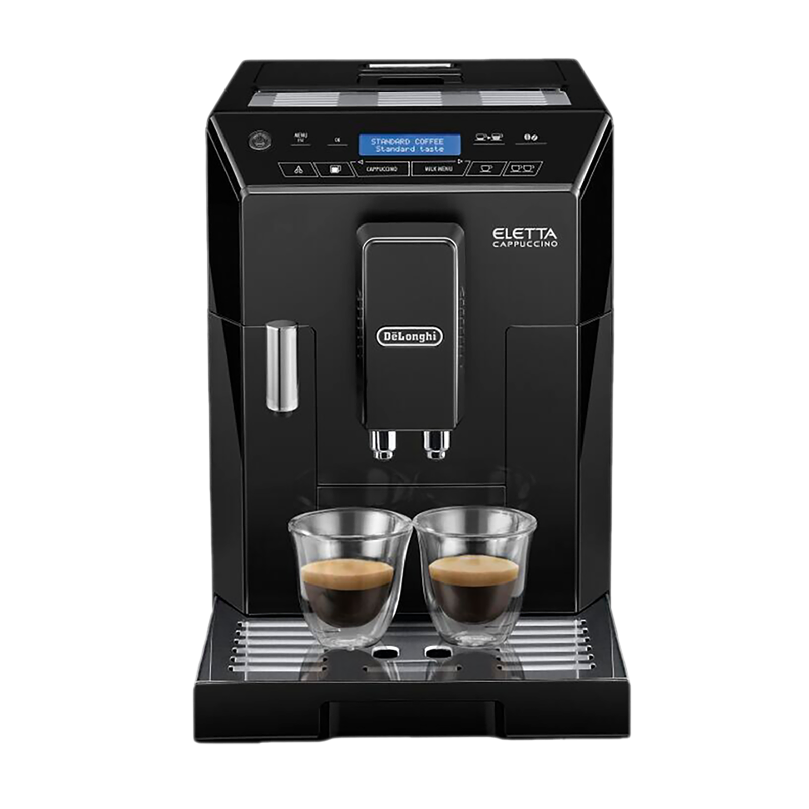 Buy De'Longhi Eletta Cappuccino 1450 Watt 2 Cups Automatic Cappuccino &  Espresso Coffee Maker with Grinding Technology (Black) Online – Croma