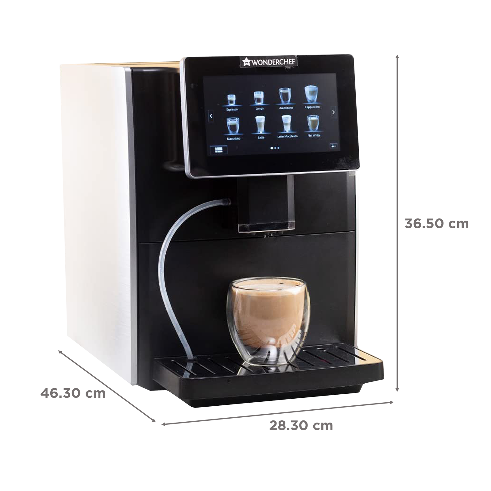 Regalia Fully Automatic Coffee Machine with Large 7 Inches Display for –  Wonderchef