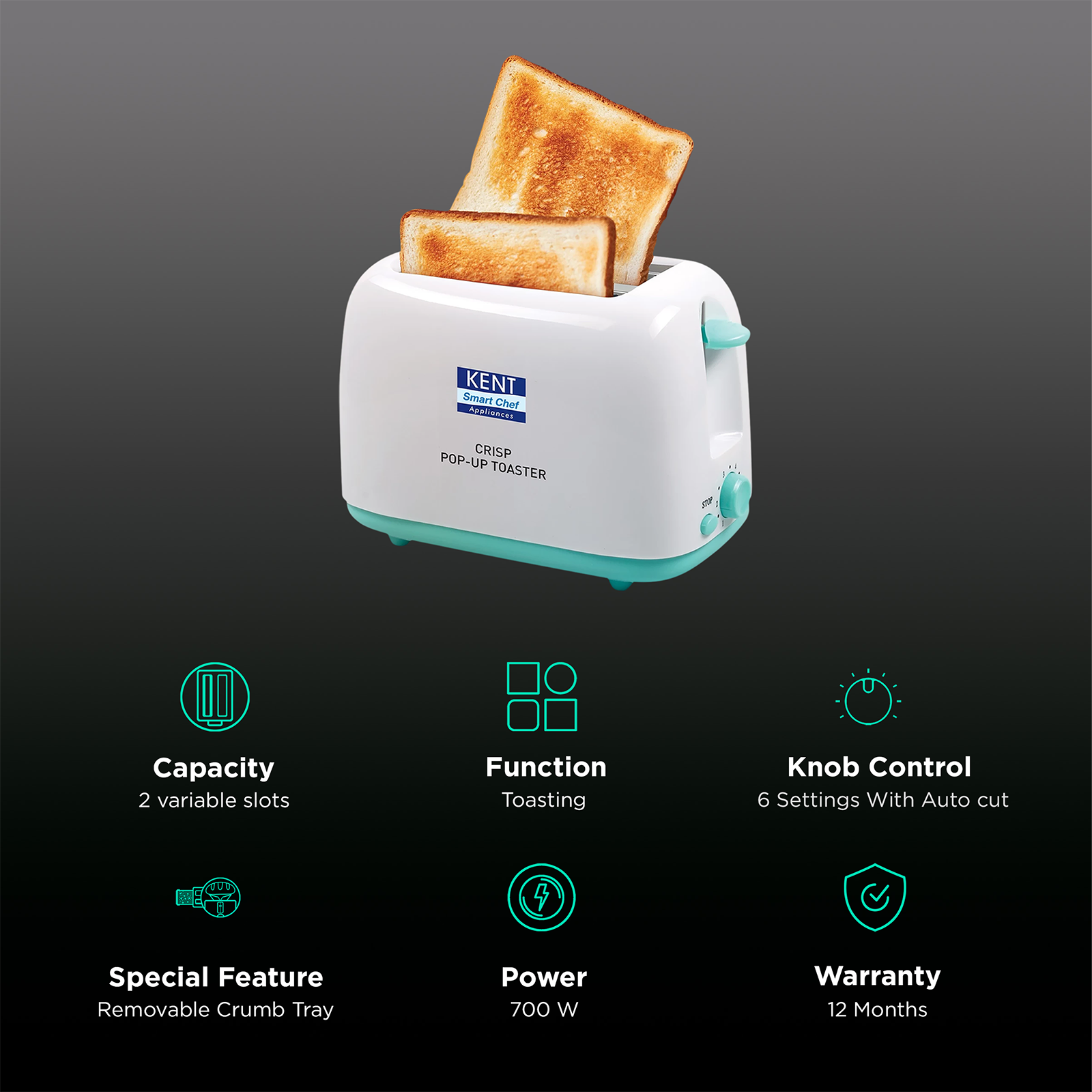 KENT Crisp Pop-Up Toaster: Buy Electric Bread Toaster at Best Price Online