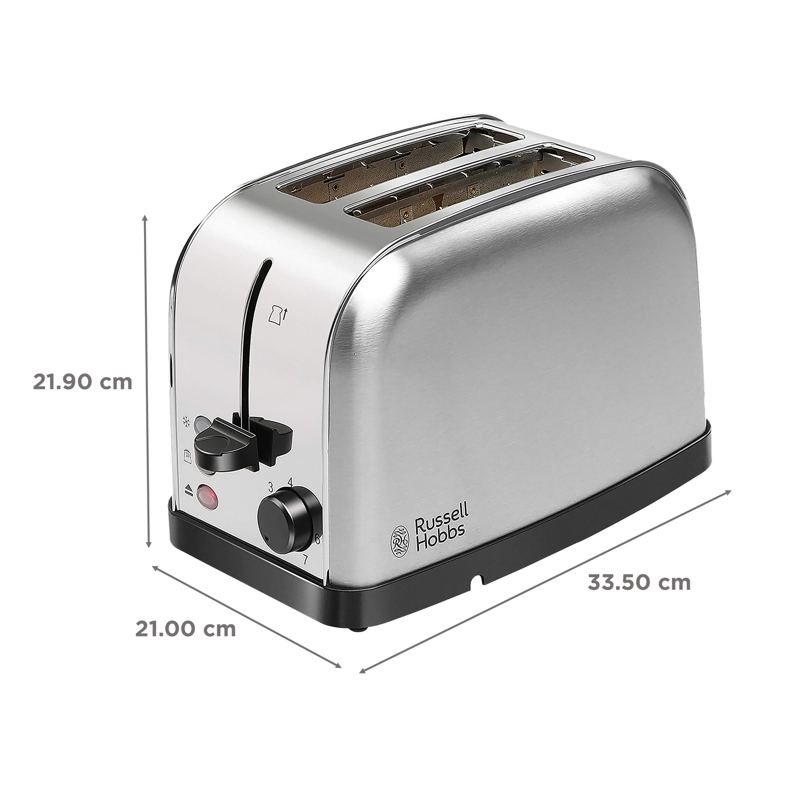 Buy Russell Hobbs 850W 2 Slice Pop-Up Toaster with Removable Crumb