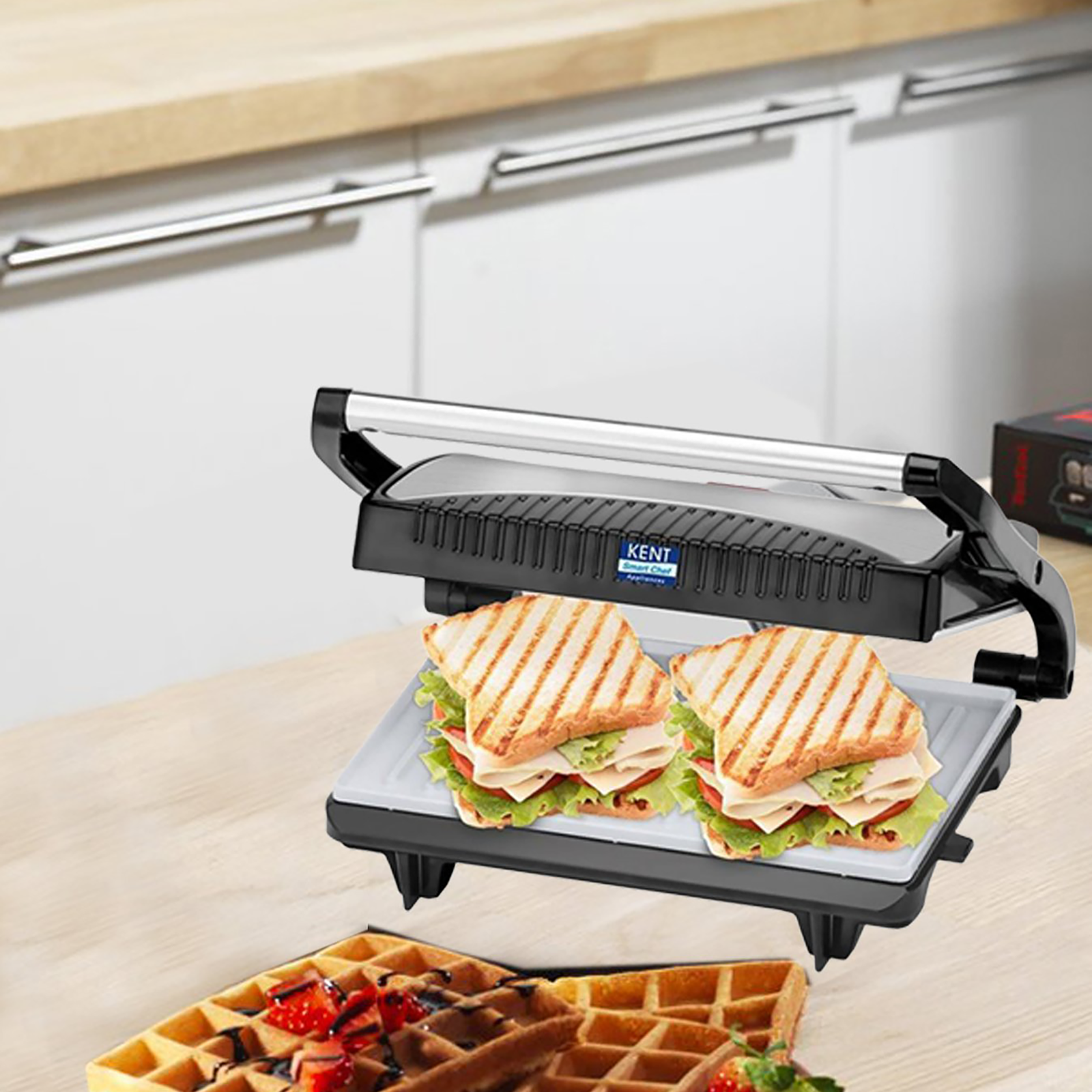 KENT Grill Sandwich Toaster, Power: 700W, Model Name/Number: 16025