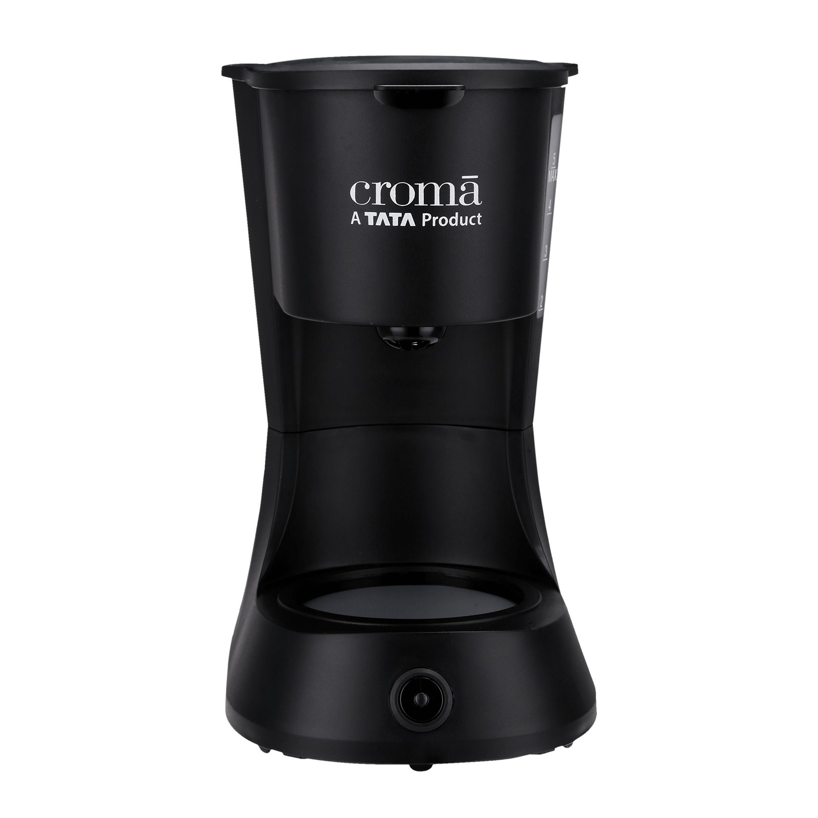 Buy Croma 600 Watt 5 Cups Manual Black Coffee Maker with Rust Resistant  (Black) Online – Croma