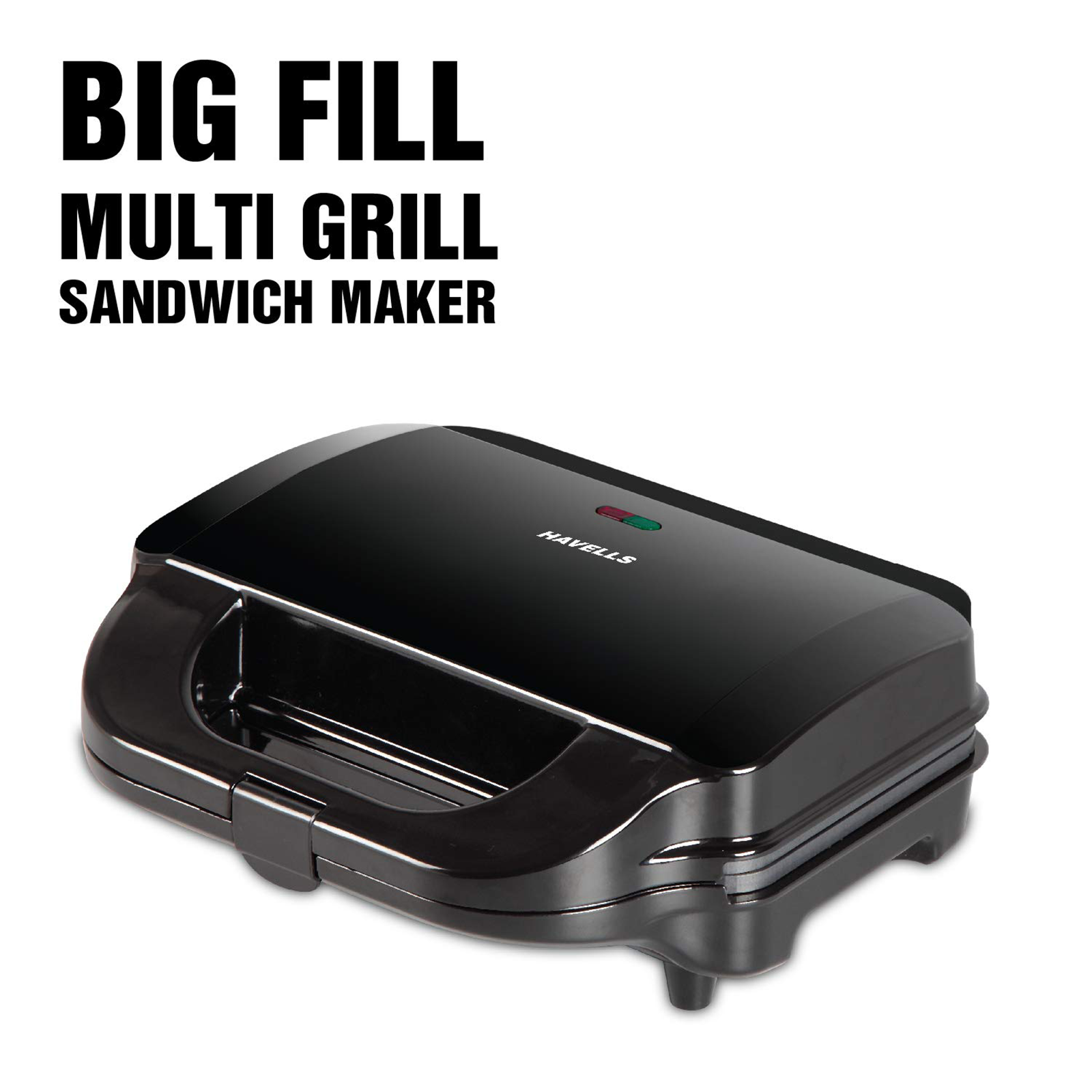 2 Slice Sandwich Maker - Interchangeable Sandwich & Grill Plate