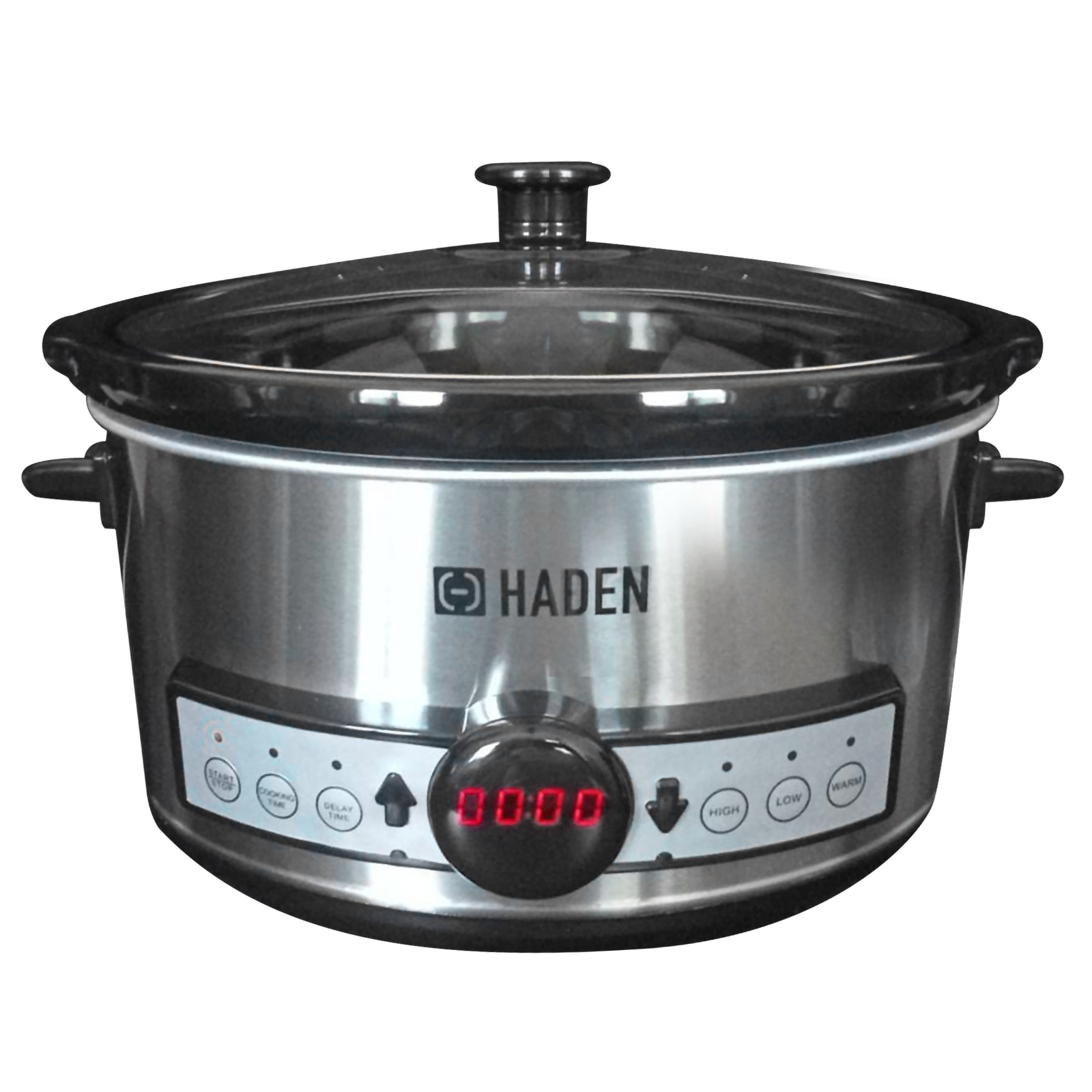 HADEN 3.5 Litre Electric Slow Cooker with Power Light Indicator (Silver)