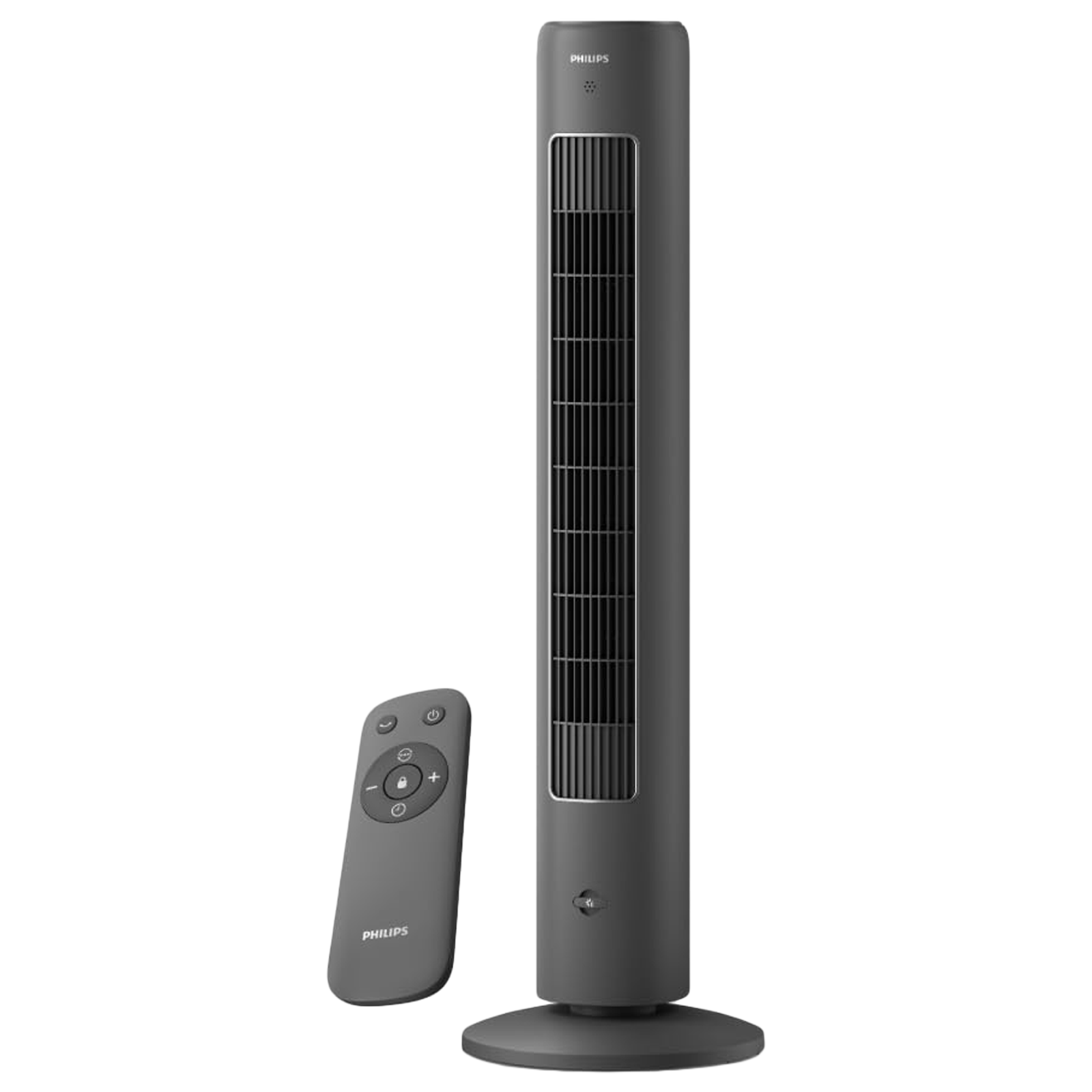 PHILIPS 5000 Series Bladeless 2230 m3/hr Air Delivery Tower Fan with Remote (Silent Operation, Black)