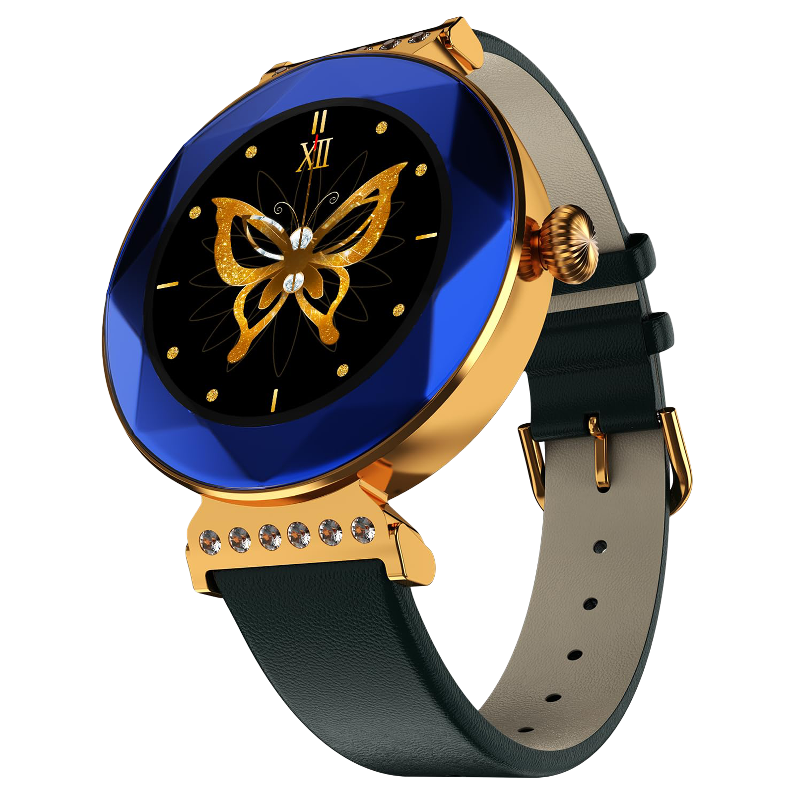 

FIRE-BOLTT Emerald Smartwatch with Bluetooth Calling (27.6mm HD Display, IP68 Water Resistant, Azure Blue Strap)