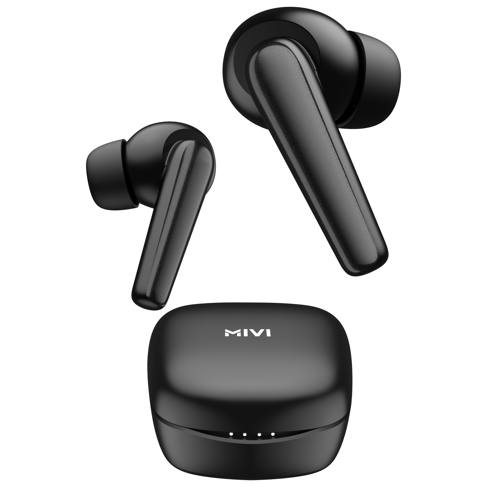 Mivi Duopods N5 TWS Earbuds with AI Noise Cancellation (13mm Driver, Black)