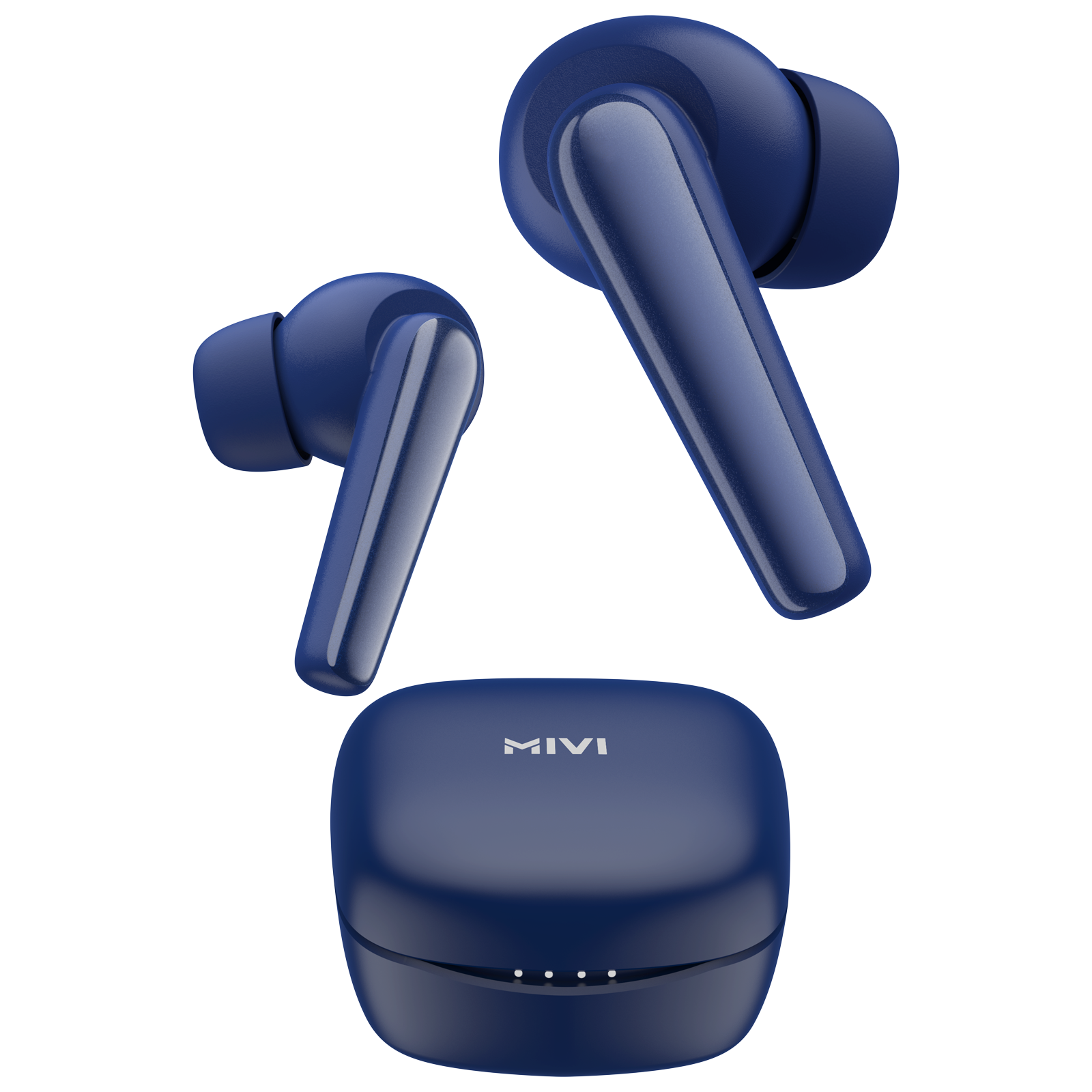 Mivi Duopods N5 TWS Earbuds with AI Noise Cancellation (13mm Driver, Blue)