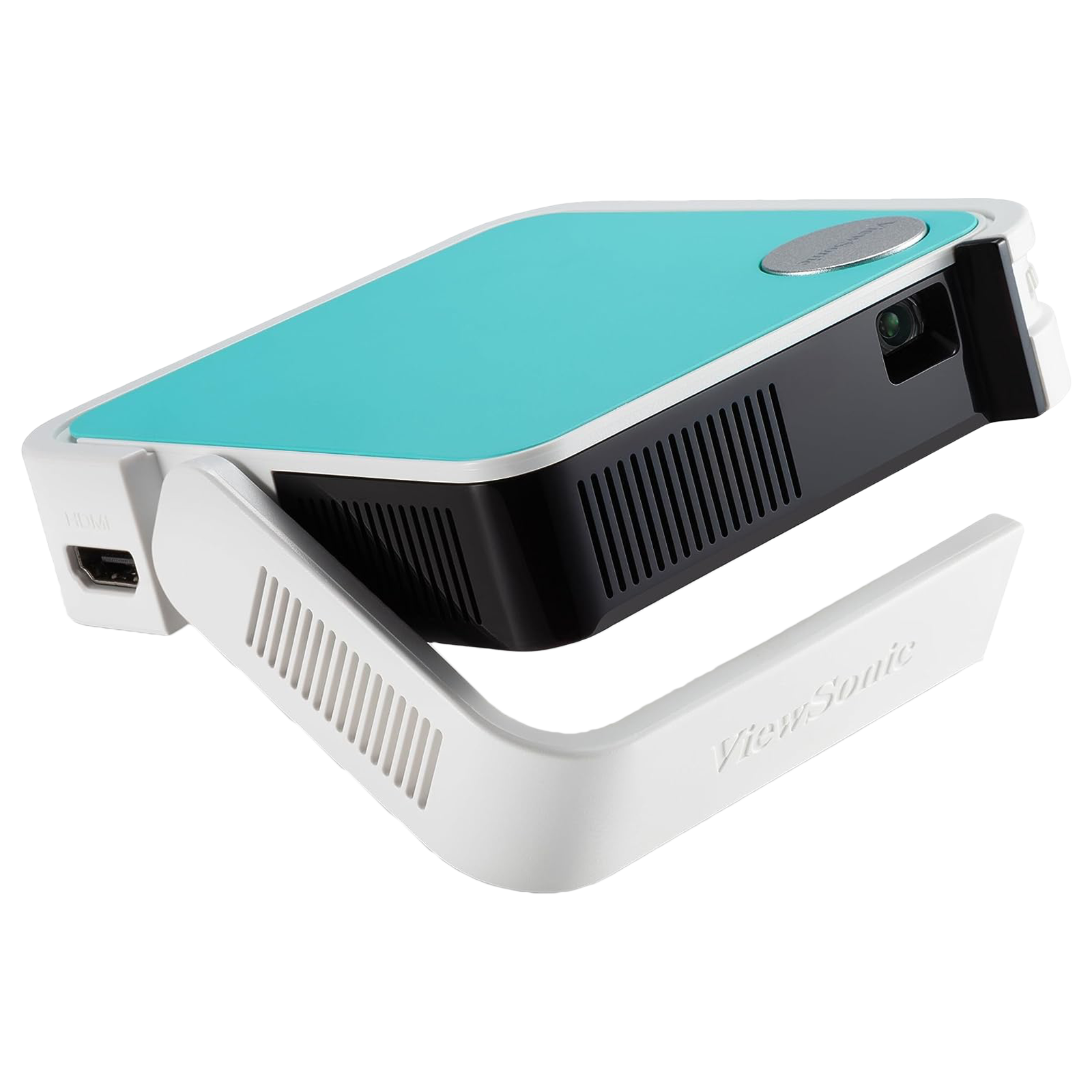 ViewSonic M1 Mini Plus WVGA LED Projector (120 Lumens, HDMI, USB, WiFi and Bluetooth, JBL Speaker, White)