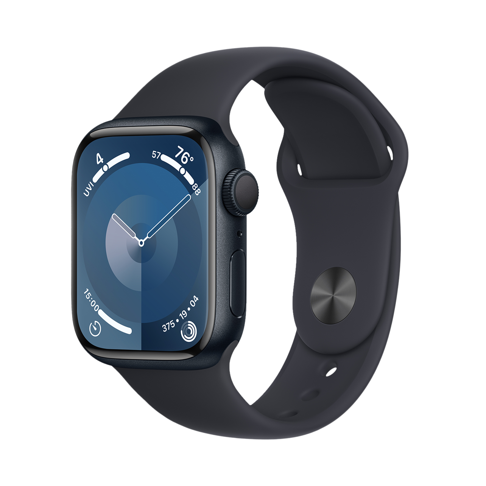 Apple Watch Series 9 GPS with Midnight Sport Band - S/M (41mm Display, Midnight Aluminium Case)
