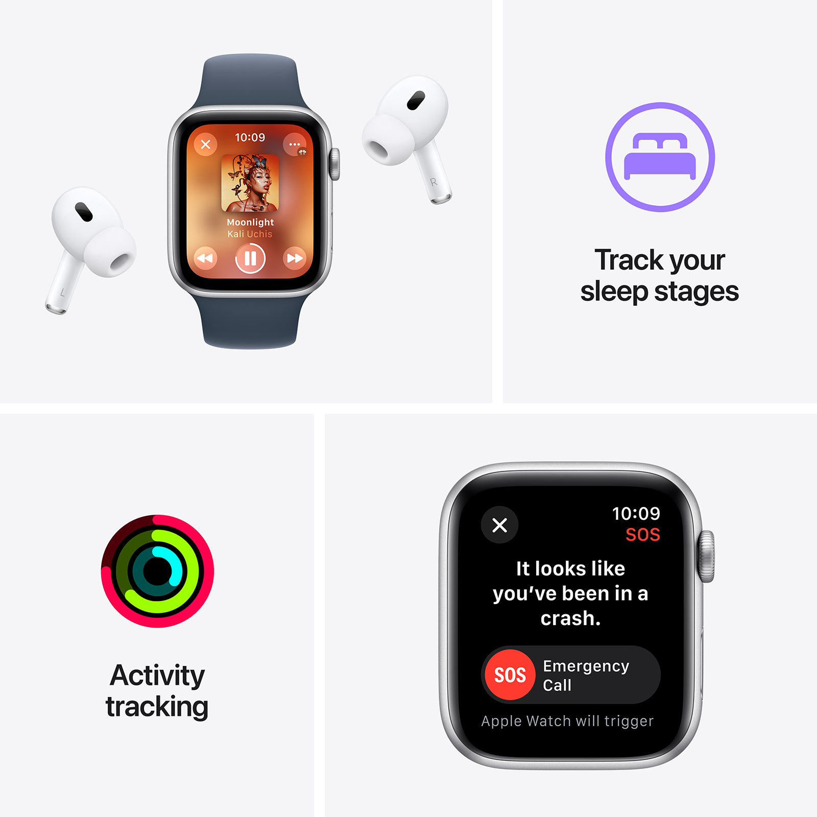 Apple Watch SE GPS with Midnight Sport Band - S/M (40mm Display, Midnight  Aluminium Case)