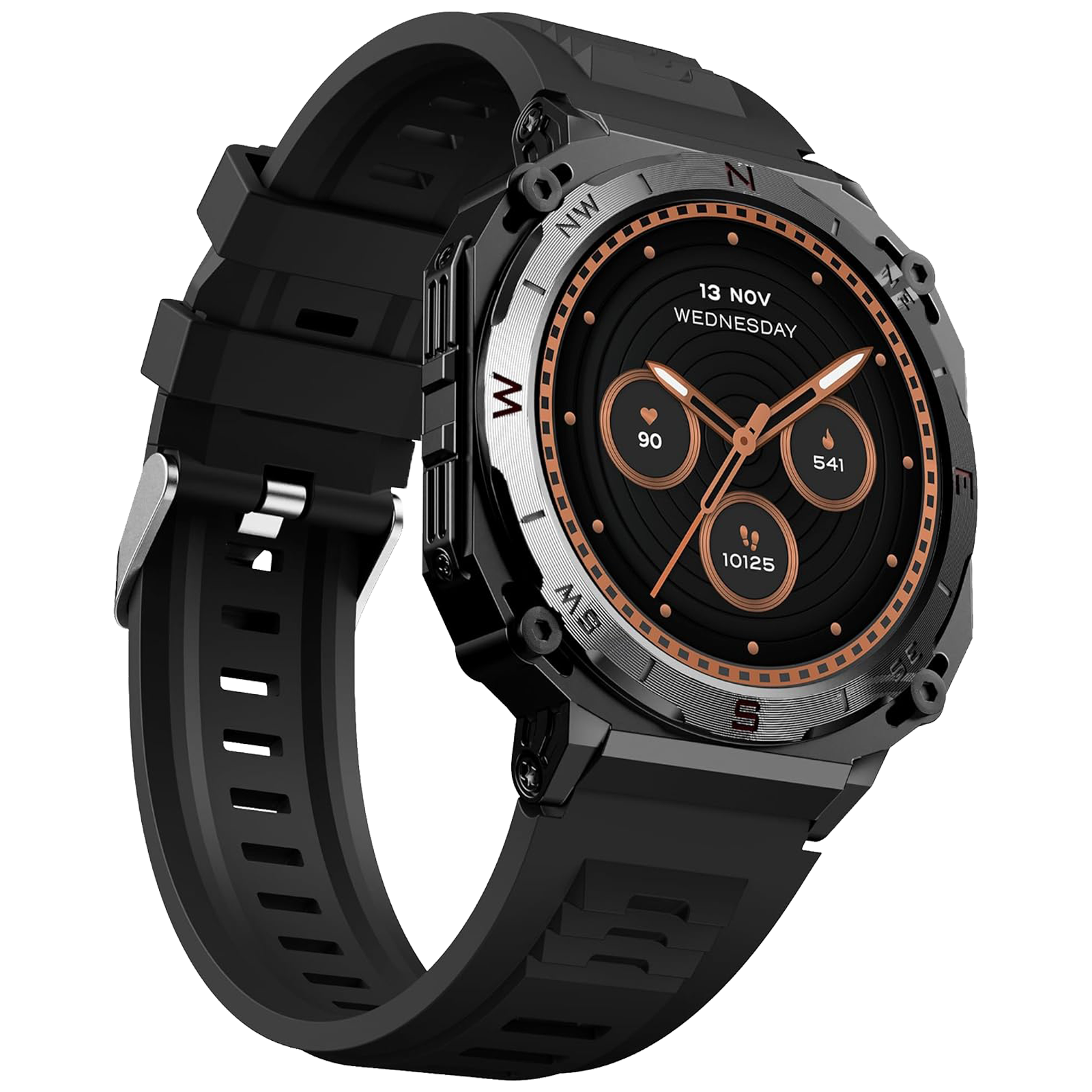 

boAt Enigma X500 Smartwatch with Bluetooth Calling (36.3mm AMOLED Display, IP68 Sweat Resistant, Jet Black Strap)