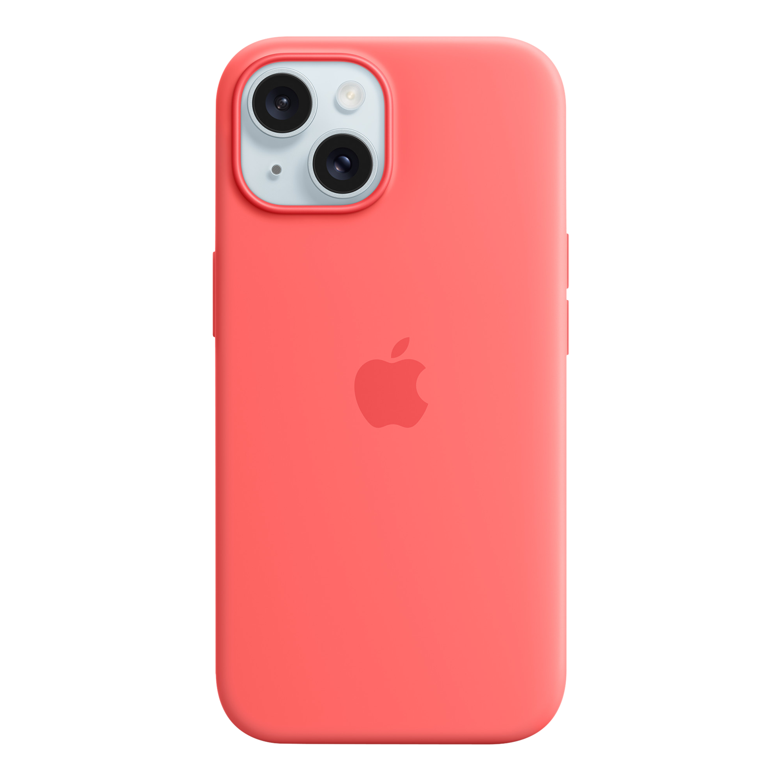 

Apple Soft Silicone Back Cover for Apple iPhone 15 (MagSafe Charging Support, Guava)