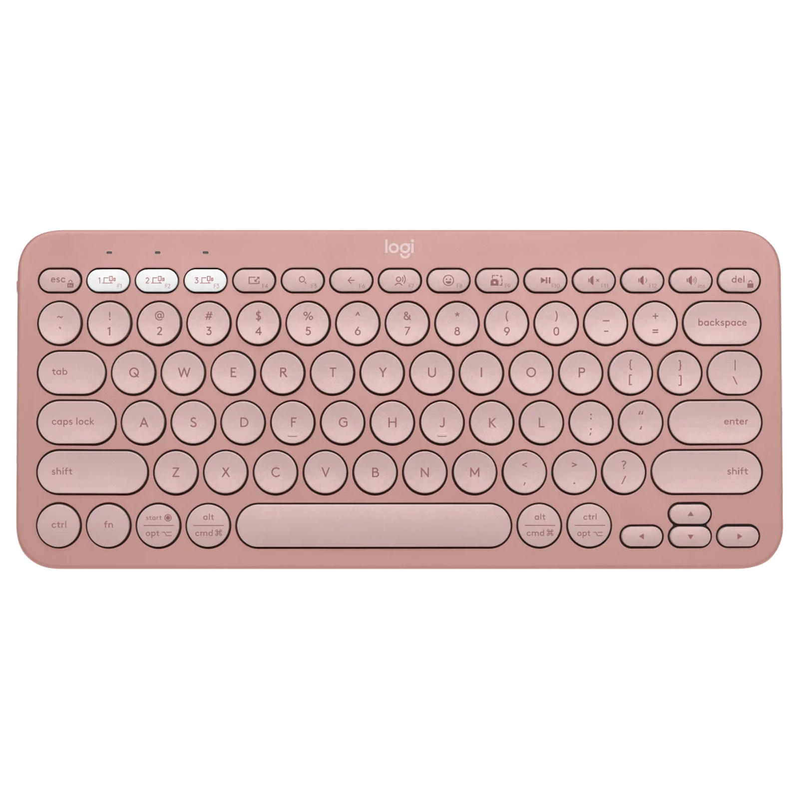 

logitech Pebble Keys 2 Bluetooth Wireless Keyboard with Multi Device Pairing (10 Customizable Keys, Tonal Rose)