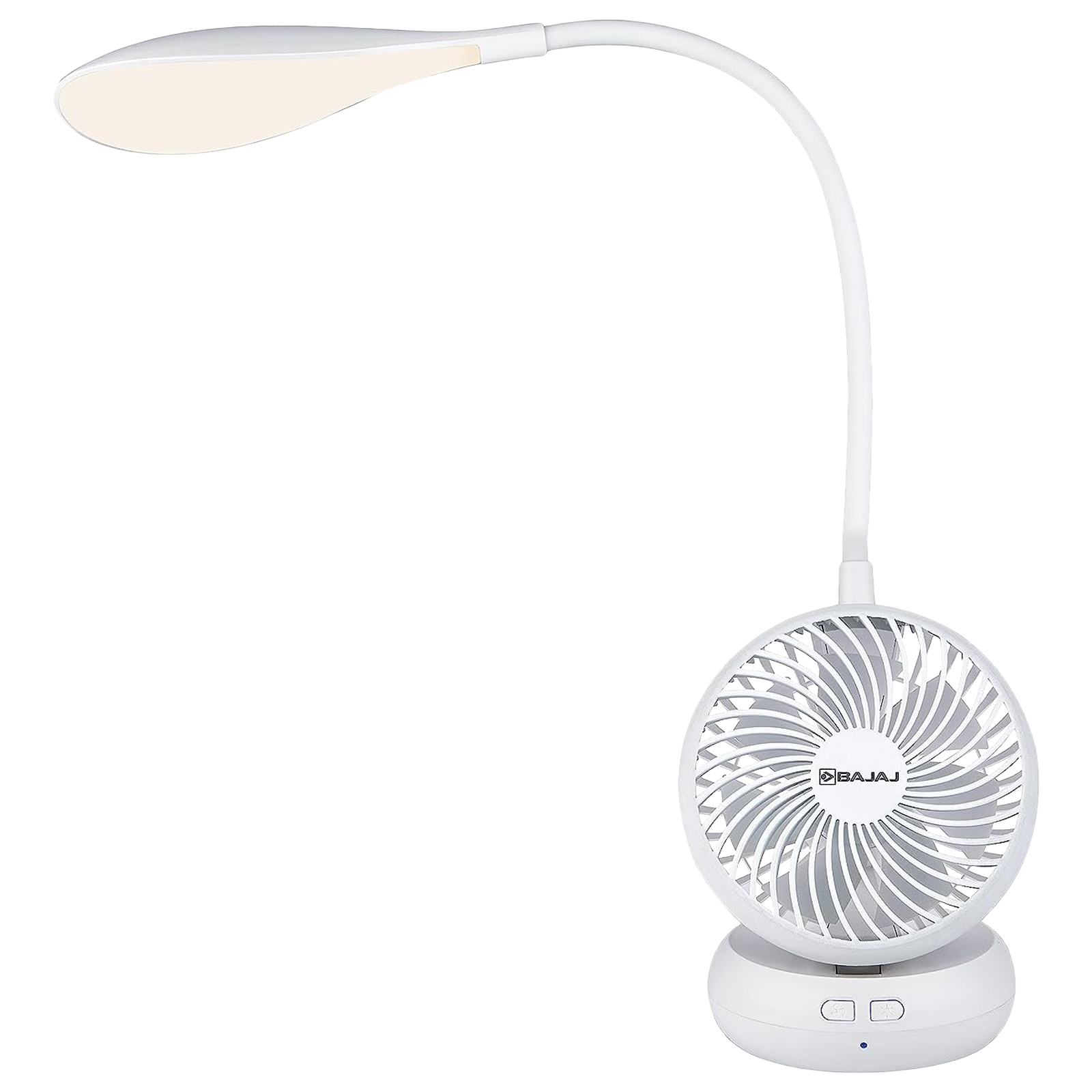 BAJAJ Air Light 85mm 7 Blade Rechargeable Personal Fan with 1800 mAh Battery (Silent Operation, White)