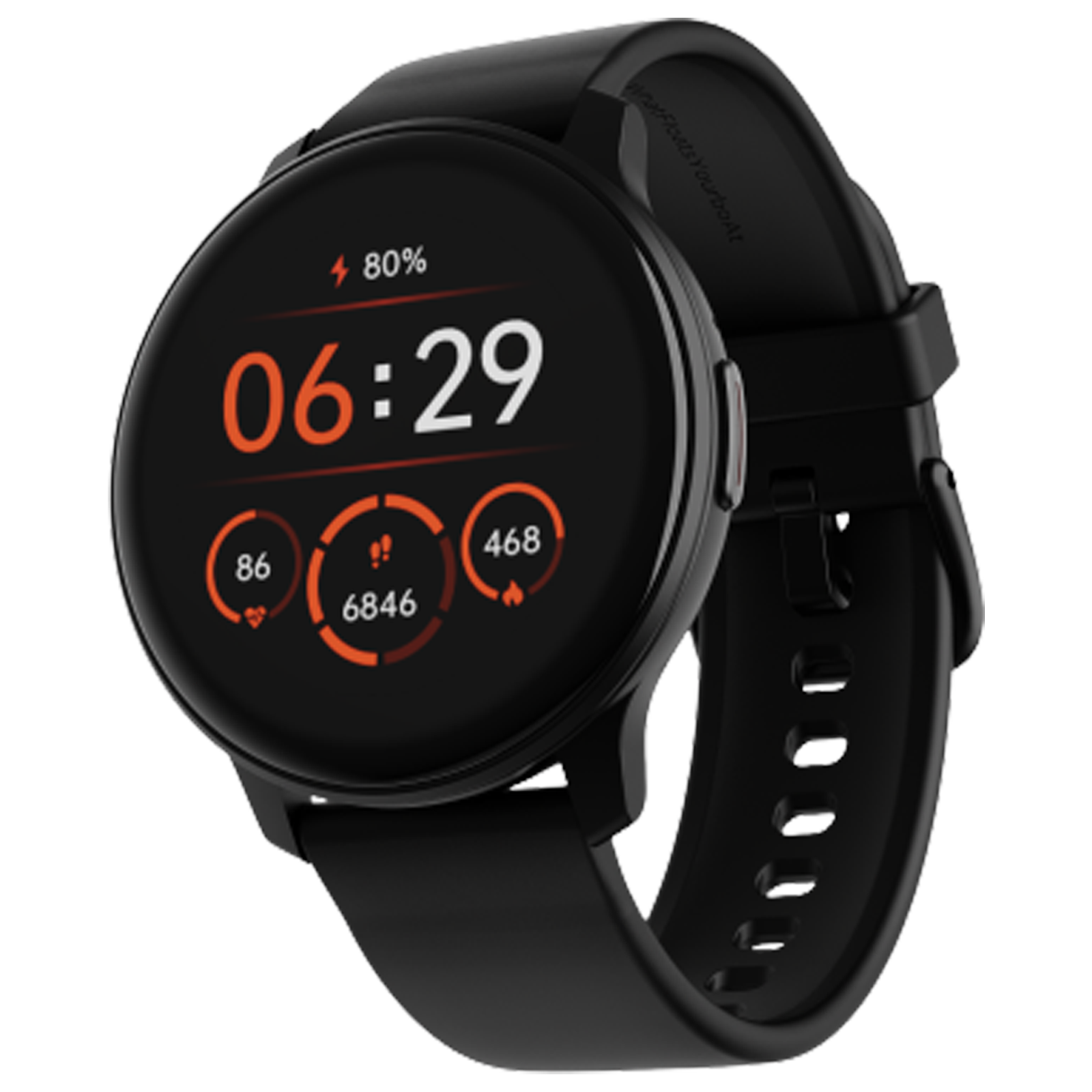 boAt Lunar Call Smartwatch with Bluetooth Calling (32.5mm HD Display, IP68 Water Resistant, Active Black Strap)