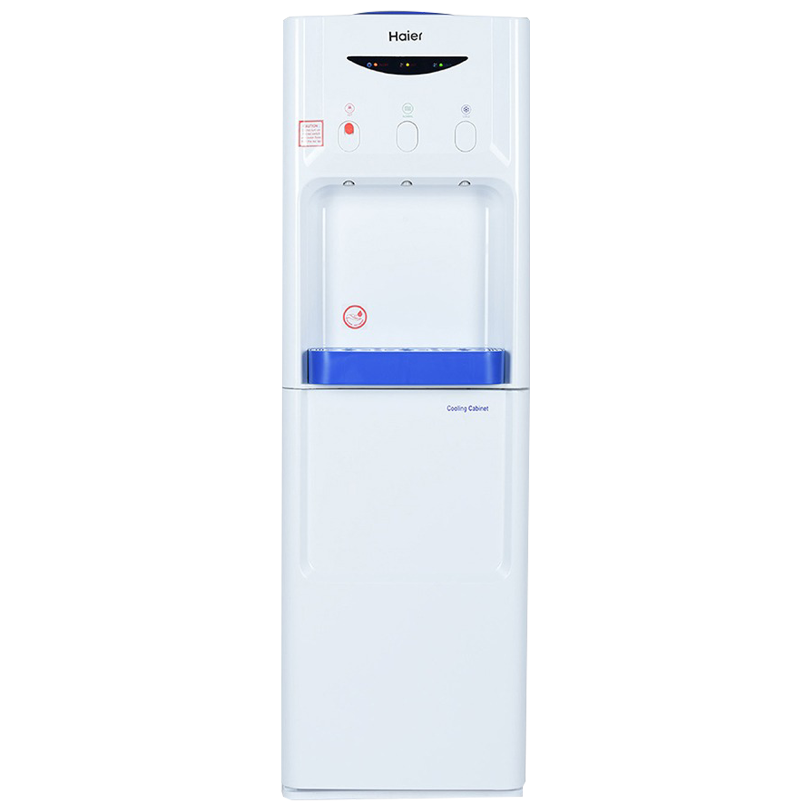Haier HWD-3WFMR Hot, Cold and Normal Top Load Water Dispenser with Cooling Cabinet (White)