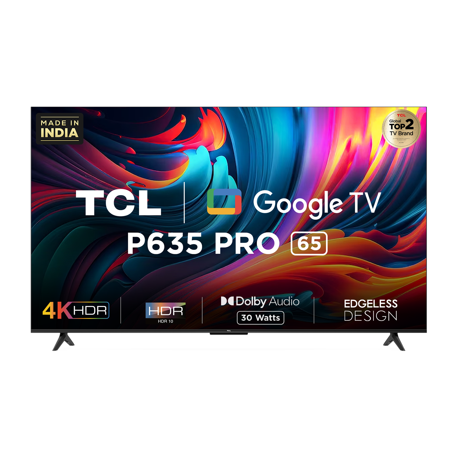 SMART TV TCL 65P635 65  4K UHD LED HDR 10 ANDROID GOOGLE TV MANDO DE VOZ  EN CONTROL BLUETOOTH 5.0
