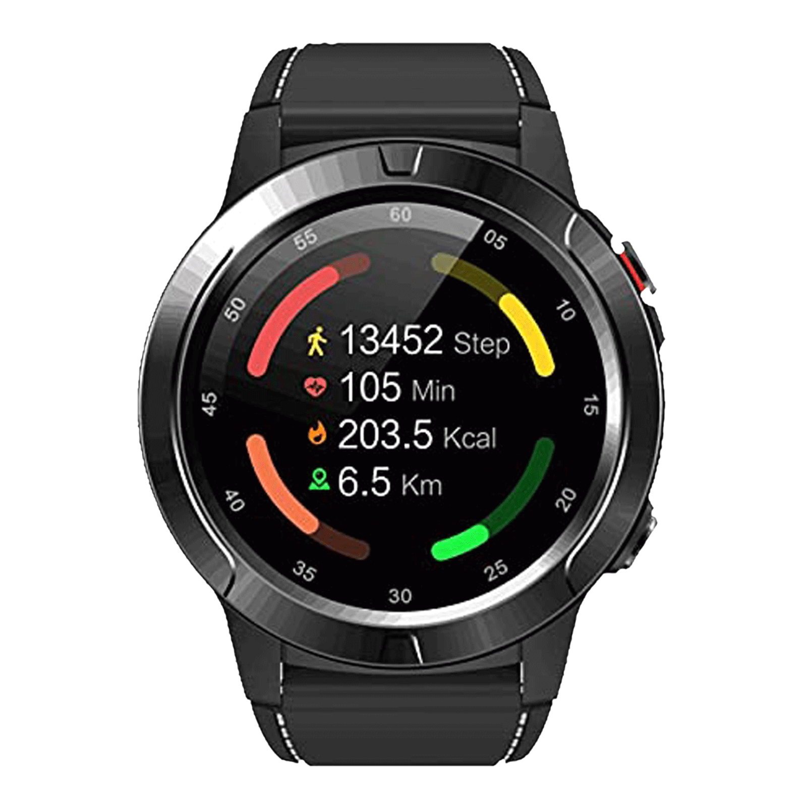 eOnz North Edge X-Trek 3 Smartwatch with Activity Tracker (33.02mm IPS Display, IP67 Waterproof, Black Strap)