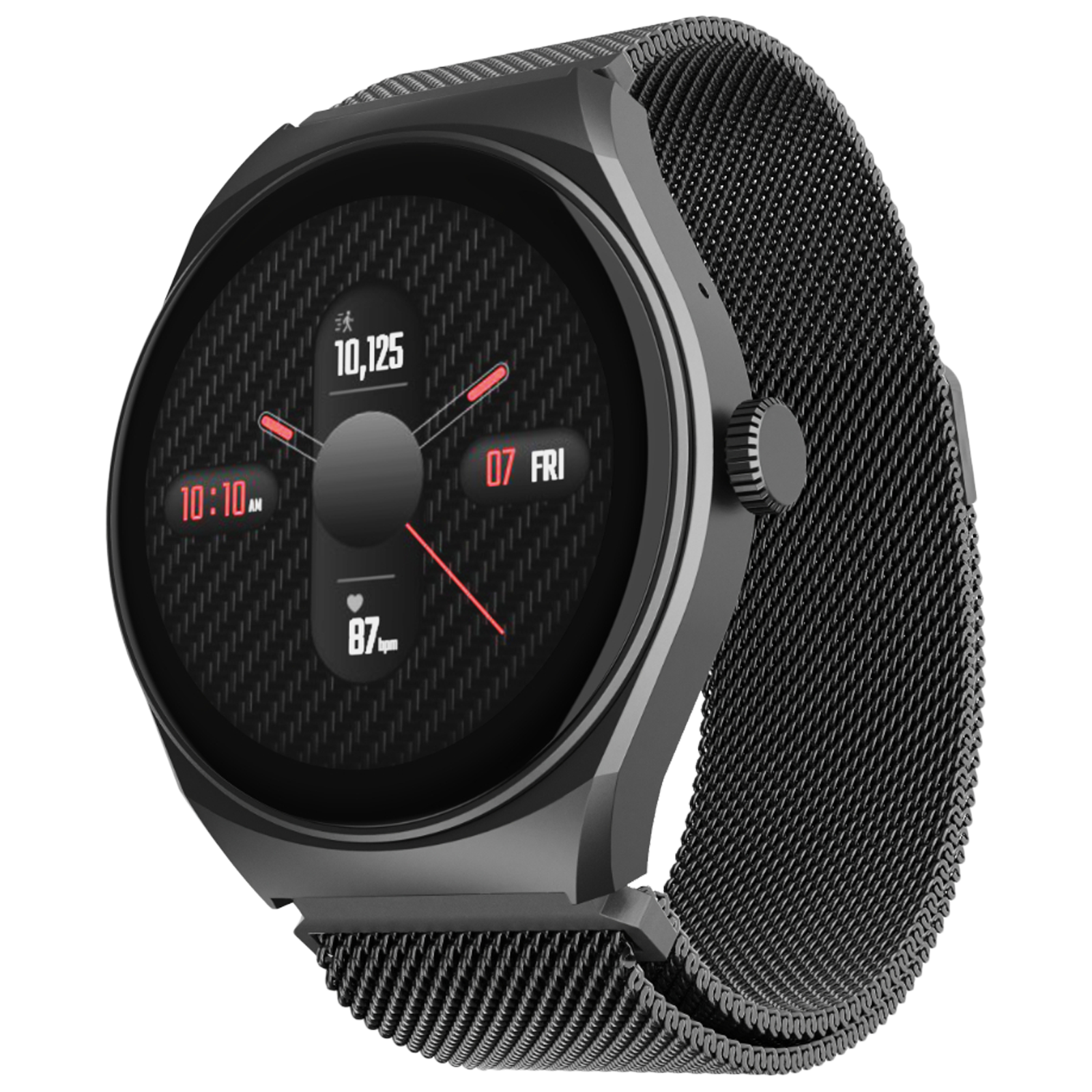 

boAt Lunar Velocity Smartwatch with Bluetooth Calling (35mm TFT HD Display, IP67 Sweat Resistant, Metal Grey Strap)