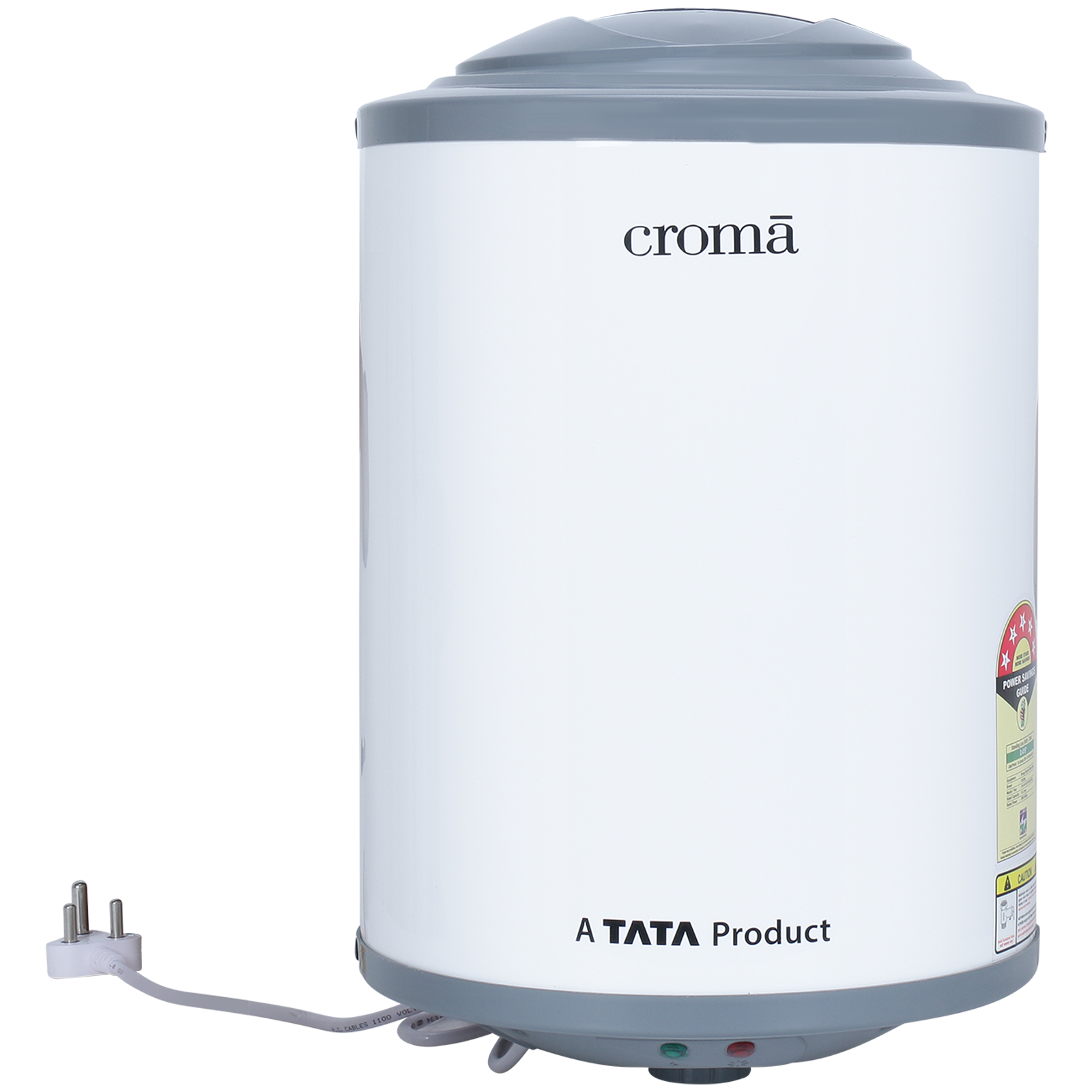 

Croma 15 Litres Storage Water Geyser (2000 Watts, CRLH015GYF254202, White)