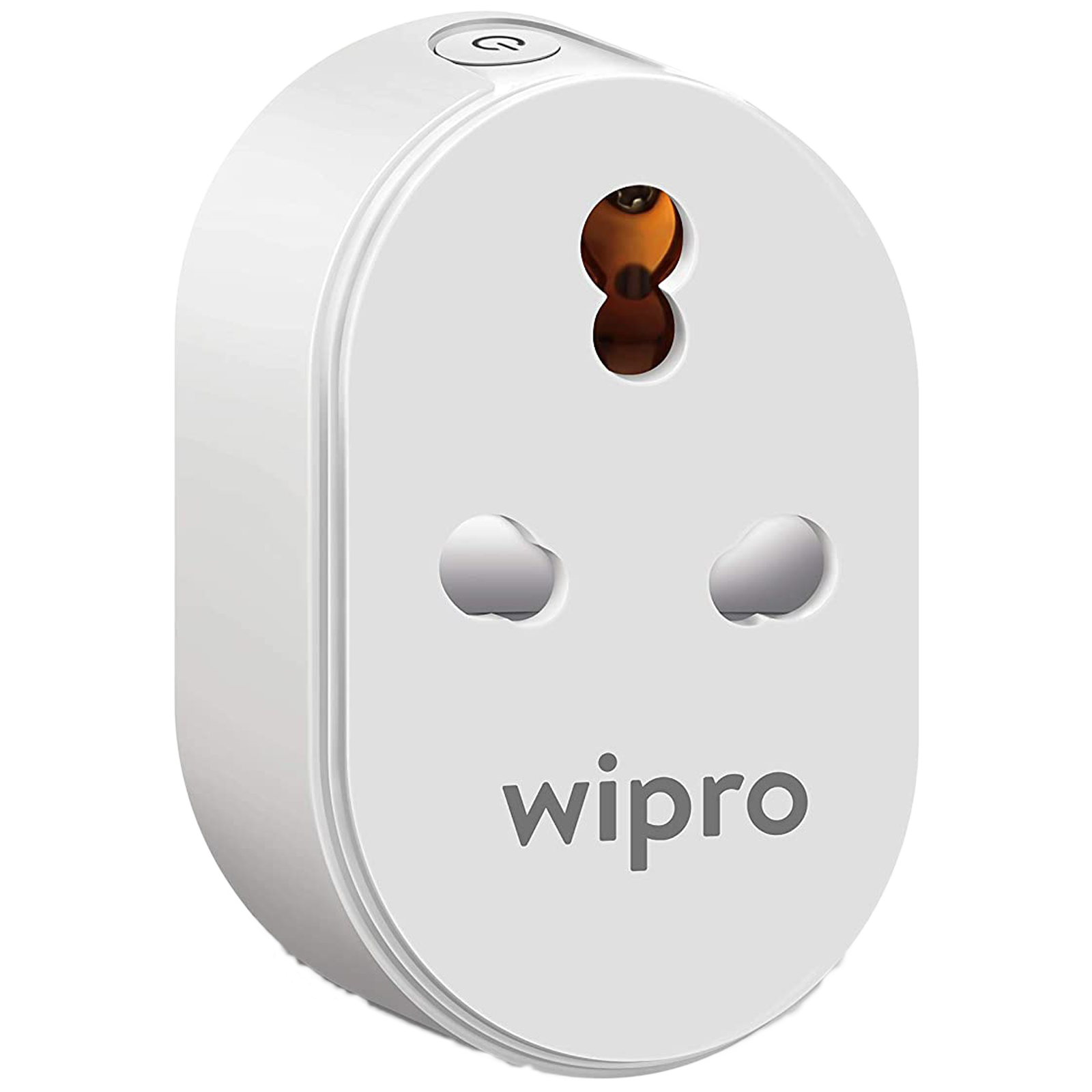 wipro Alexa and Google Assistant-Supported Smart Plug For Air Conditioners,  Microwave Ovens and Geysers (Energy Monitoring, DSP1160, White)