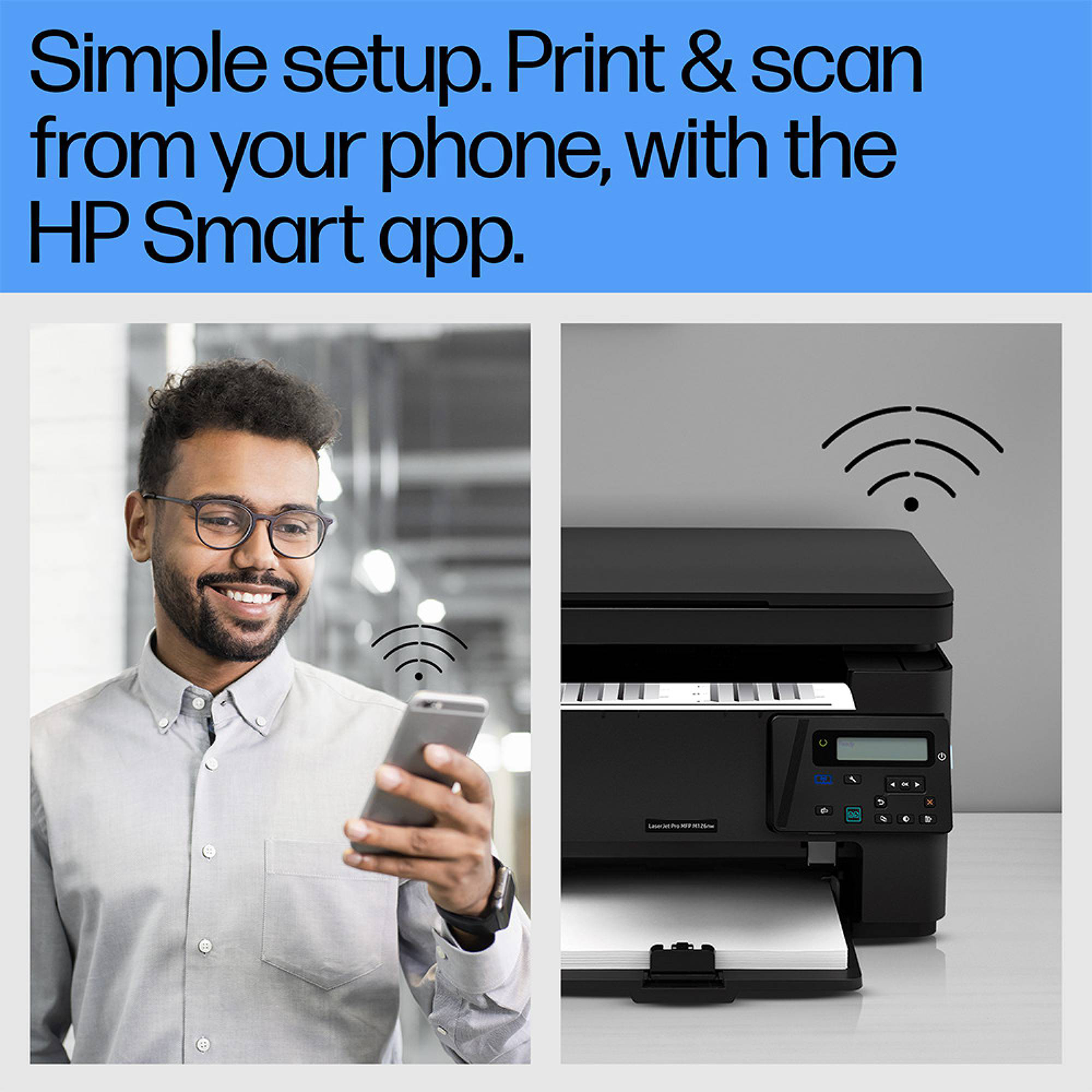 Buy HP LaserJet Pro M126nw Wireless Black & White Multi-Function Laserjet  Printer (Wireless Direct Printing, CZ175A, Black) Online - Croma