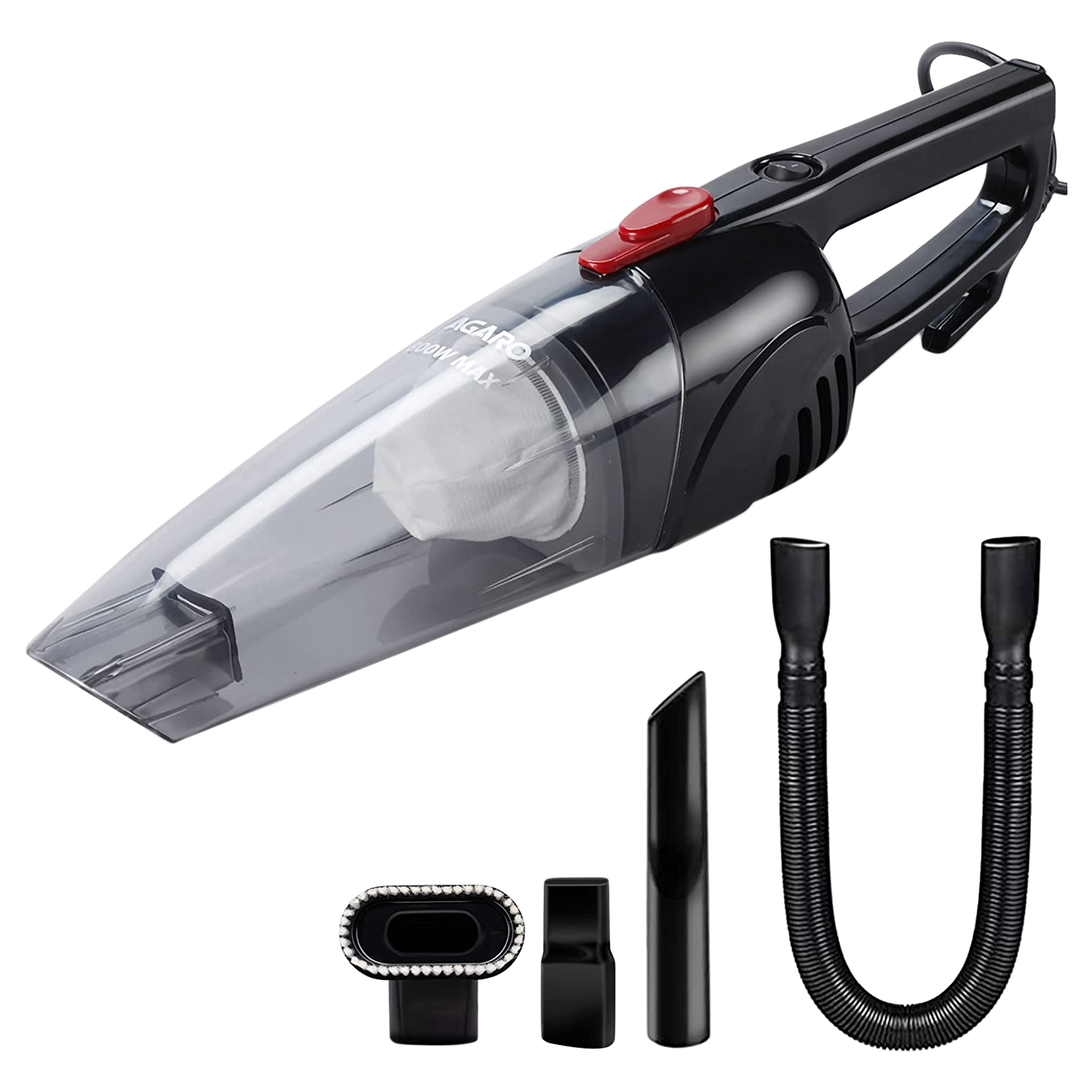 

AGARO Regal 800 Watts Handheld Vacuum Cleaner (0.8 Litres Tank, 33288, Black)