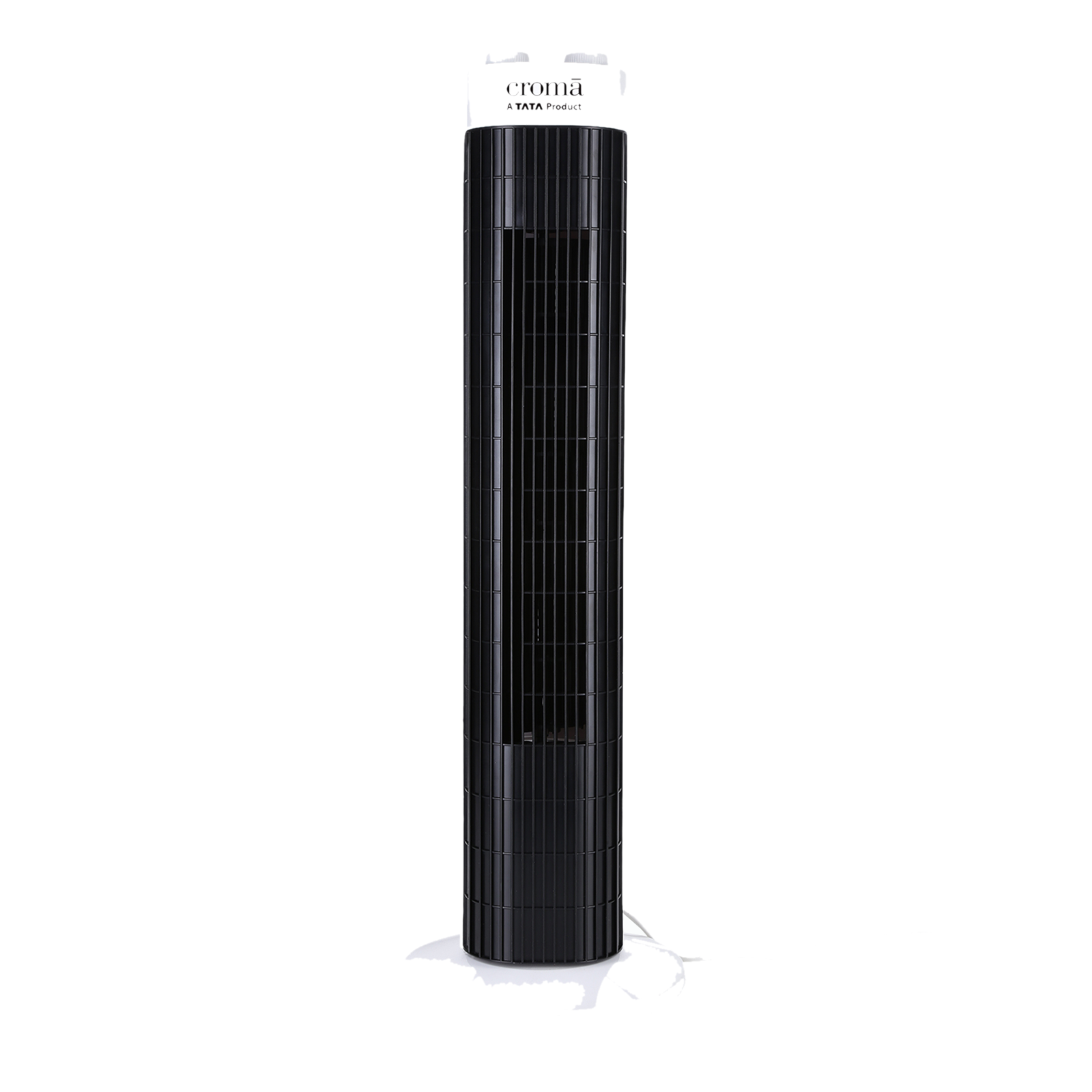 Croma Bladeless 540 m3/hr Air Delivery Tower Fan (100% Copper Motor, White & Black)
