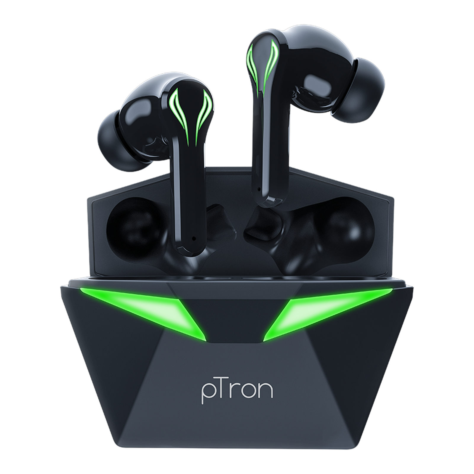 pTron Basspods Quest TWS Earbuds with Passive Noise Cancellation (IPX4 Water Resistant, 13mm Dynamic Drivers, Black)
