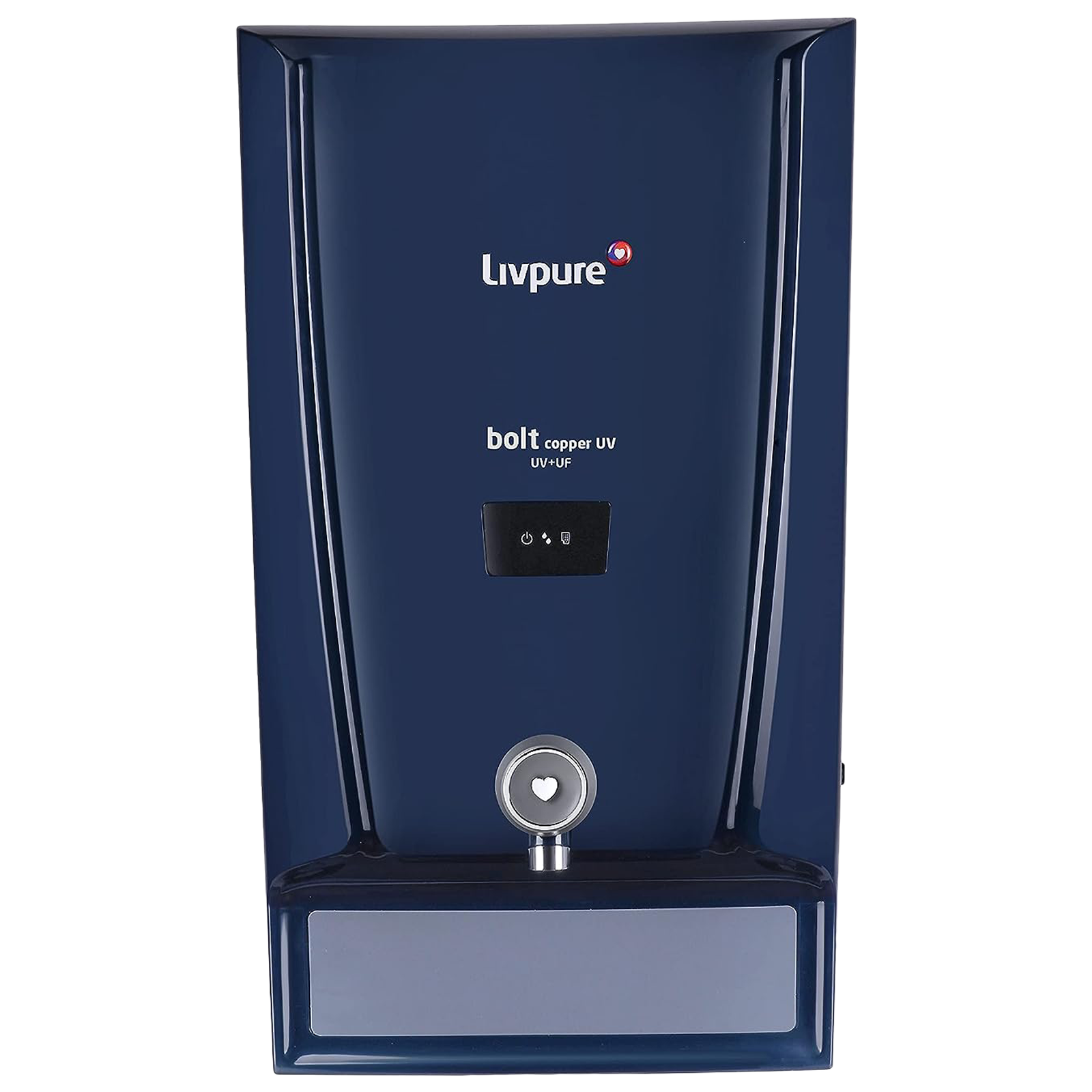 Livpure Bolt Copper 7L UV + UF Water Purifier with Carbon Block Filter (Blue)