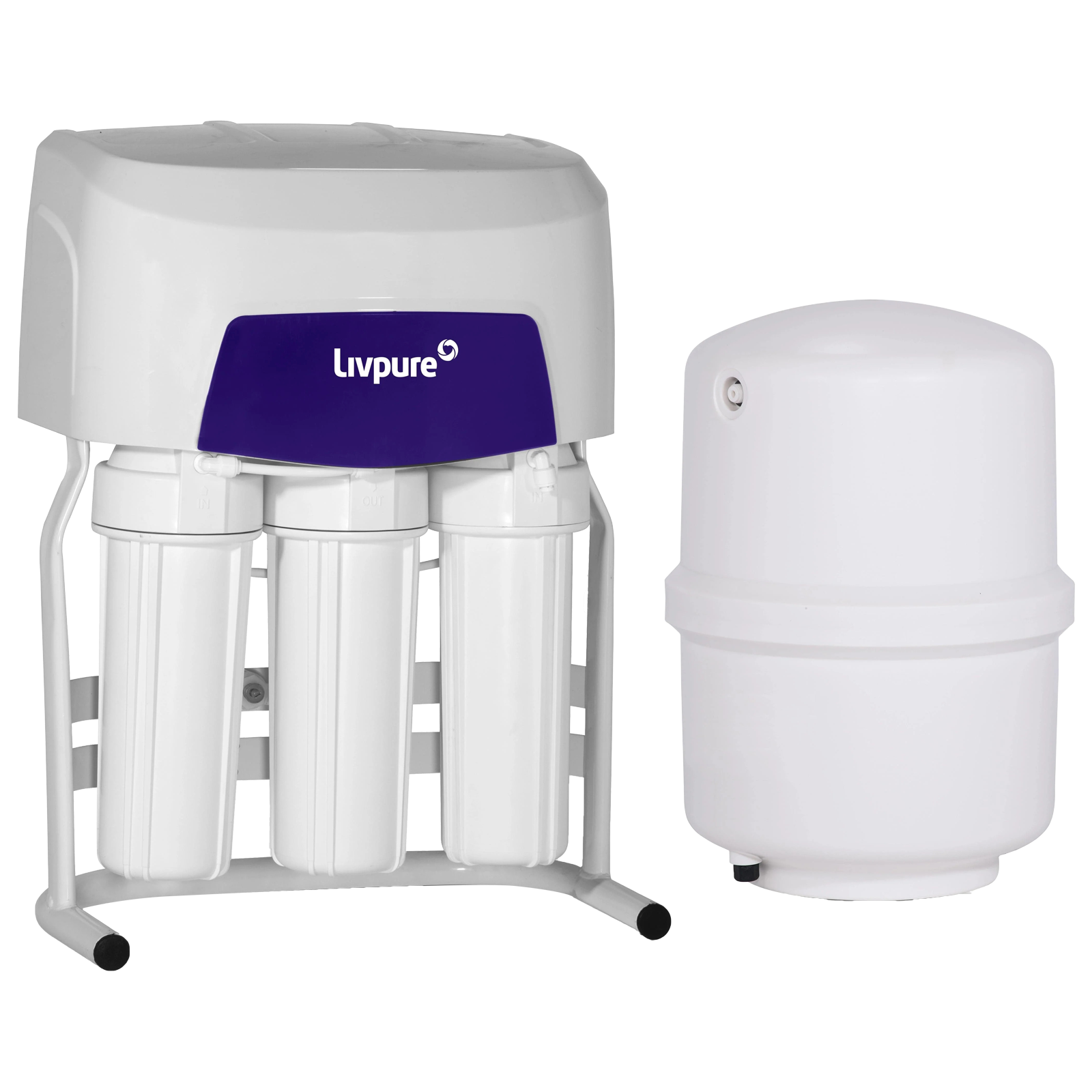 Livpure UTC Series 8L RO + UV + UF Hot and Cold Water Purifier with Silver Nano Technology (White)