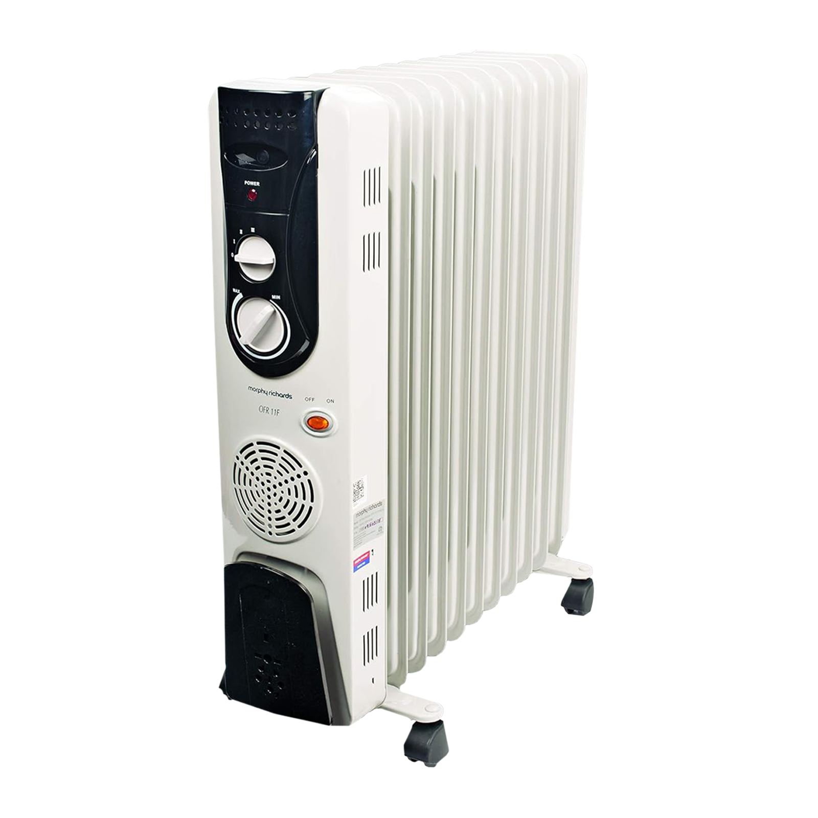 morphy richards 2500 Watt PTC Fan Oil Filled Room Heater (OFR 11F, White)