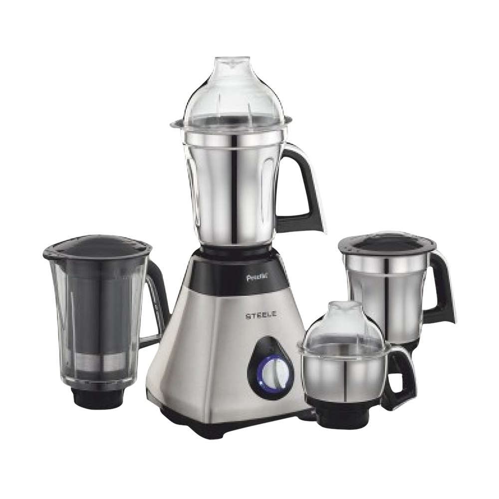 Buy Preethi Steel Supreme 750 Watts 4 Jars Juicer Mixer Grinder, Turbo Vent  Technology, LED Power Indicator, MG-208, Black and Silver Online at Best  Prices in India - JioMart.