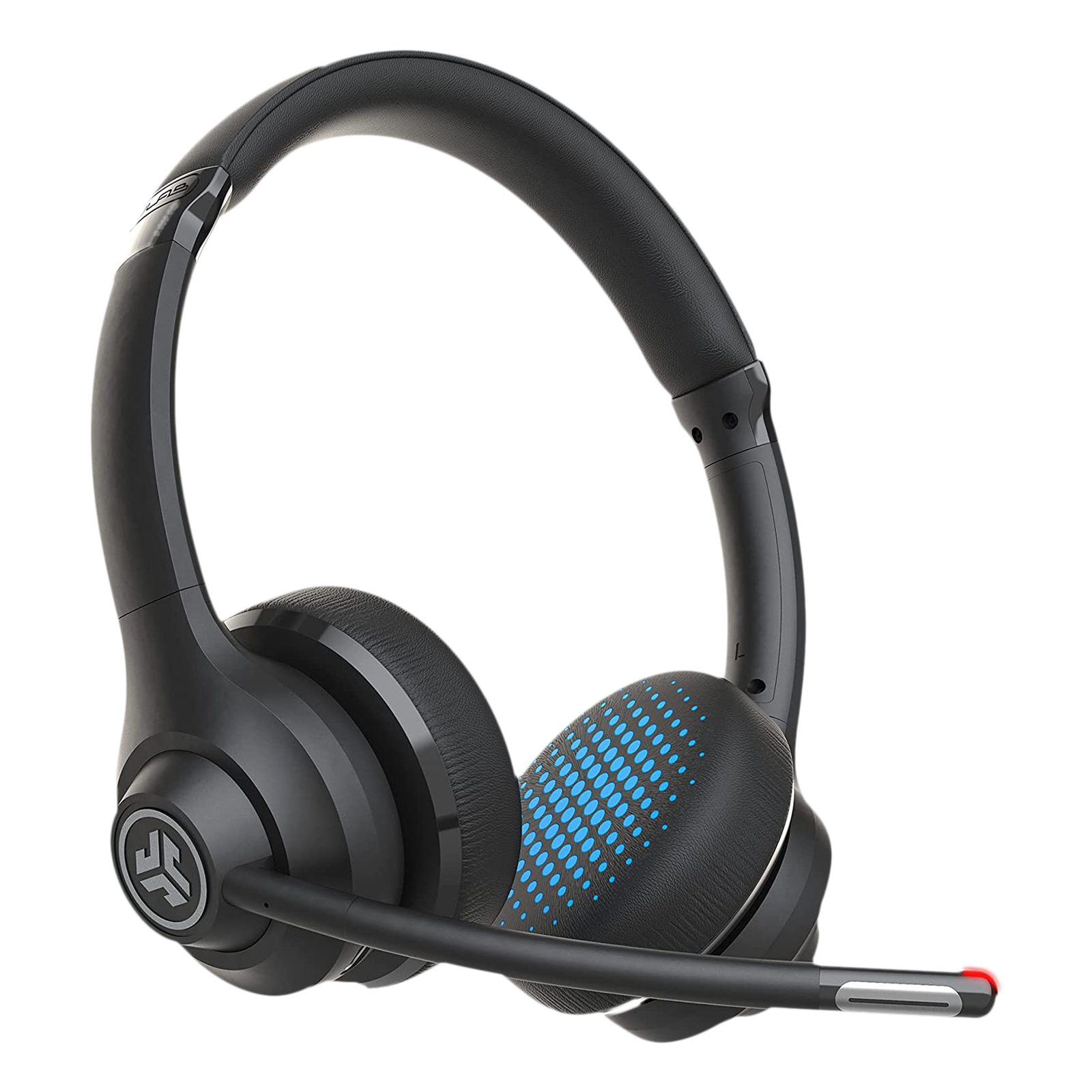 JLAB Go Work IEUHBGOWORKRBLK4 Bluetooth Headphone with Mic (40mm Dynamic Driver, On Ear, Black)