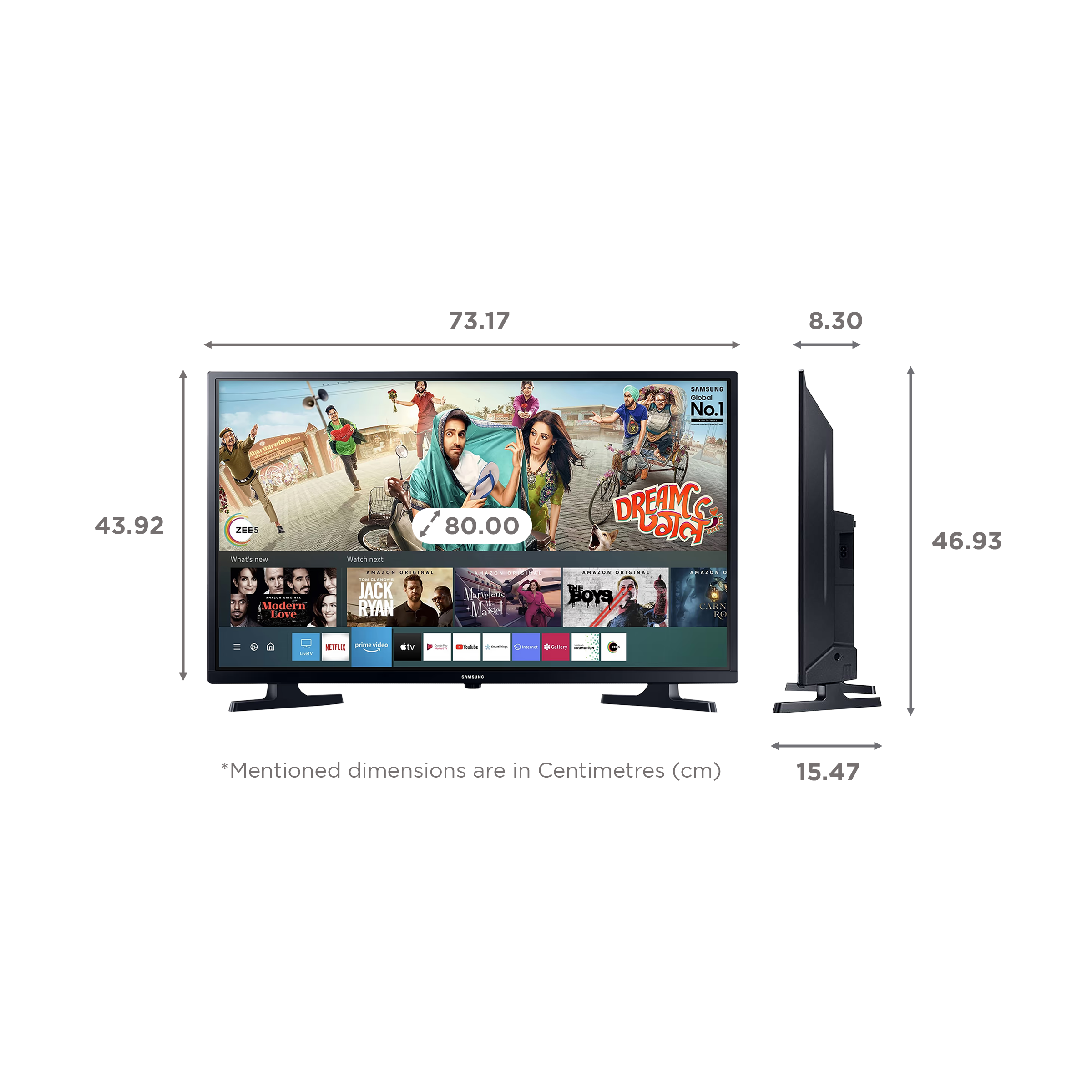 Buy SAMSUNG Series 4 80 cm (32 inch) HD Ready LED Smart Tizen TV