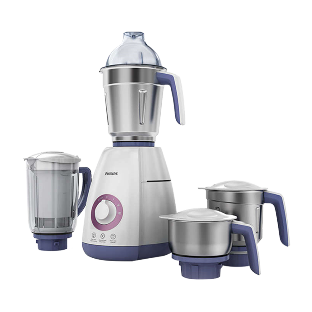 Buy PHILIPS 750 Watt 3 Jars Mixer Grinder (Turbo Motor, Premium Blue)  Online - Croma