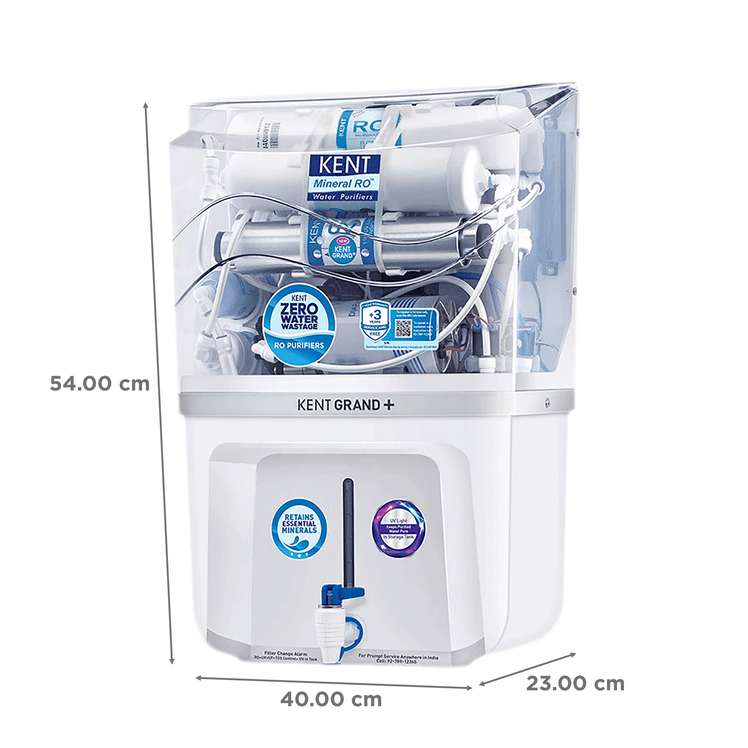 Buy KENT Pearl 8L RO + UV + UF + UV-in-tank + TDS Water Purifier with  Detachable Storage Tank and Zero Water Wastage (White) Online - Croma